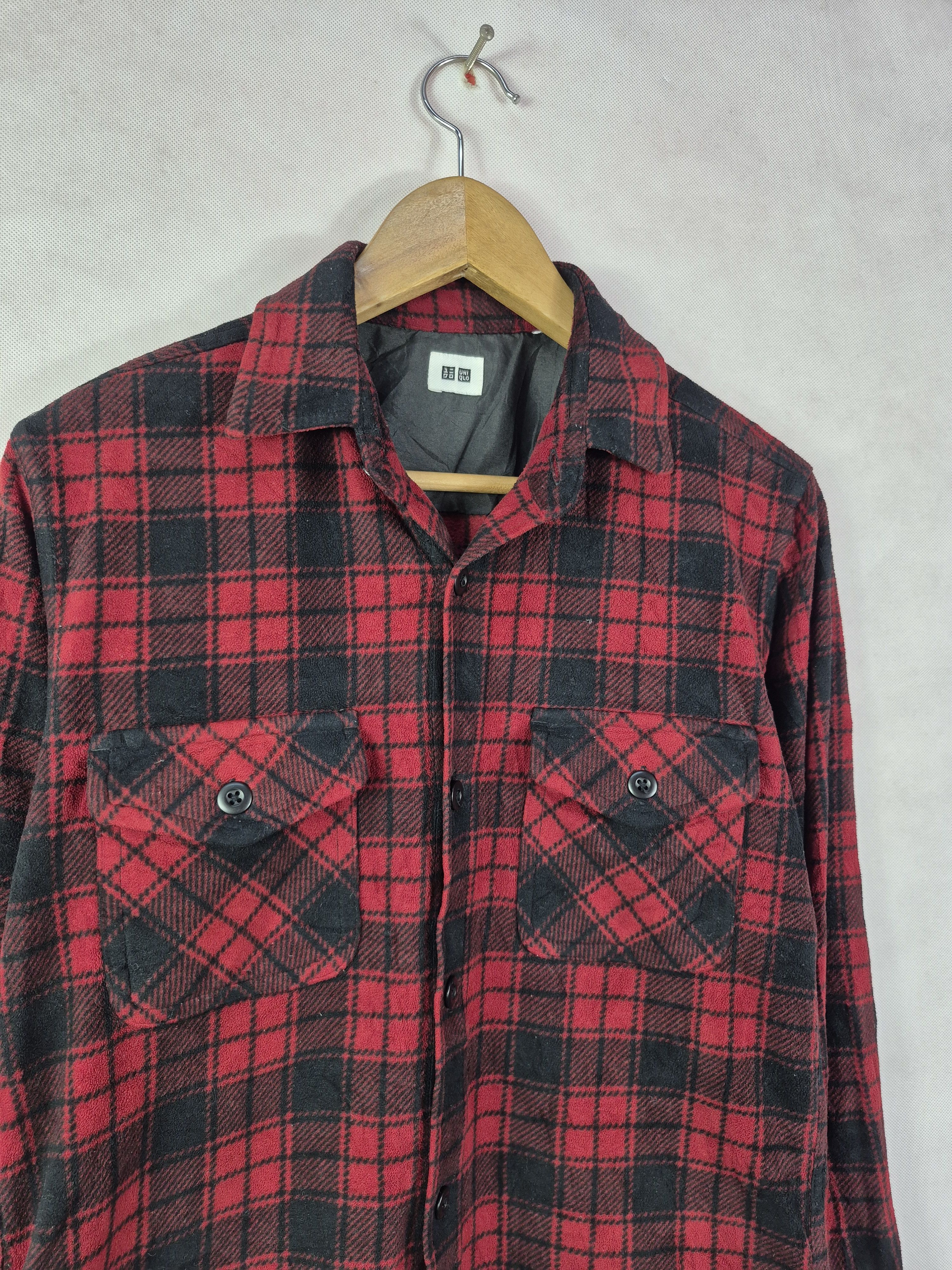 Japanese Brand 🔥 Uniqlo Double Pocket Tartan Checkered Flannel Size US M / EU 48-50 / 2 - 2 Thumbnail