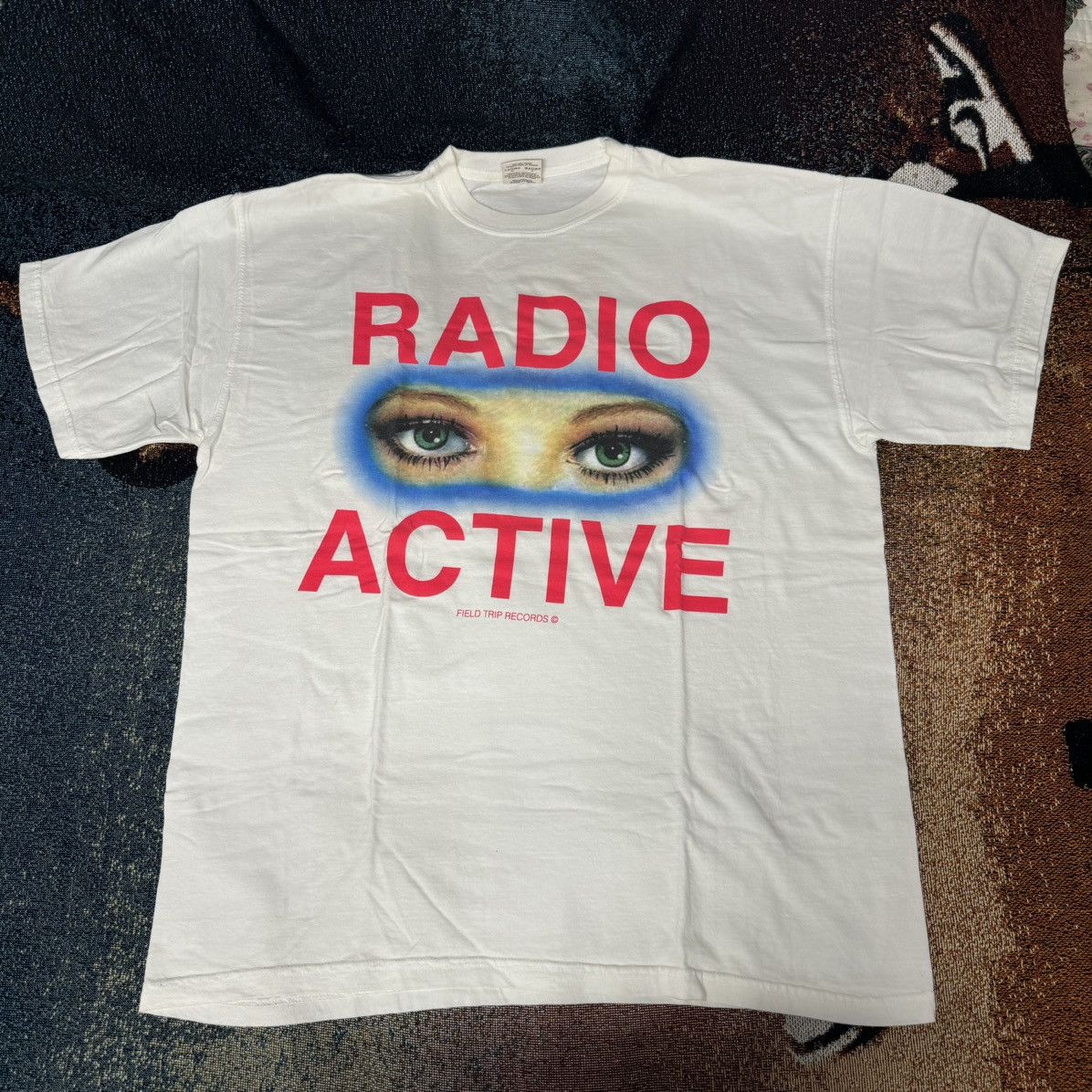 Vintage FIELD TRIP RECORDS RADIO ACTIVE TEE WHITE Size US XL / EU 56 / 4 - 1 Thumbnail