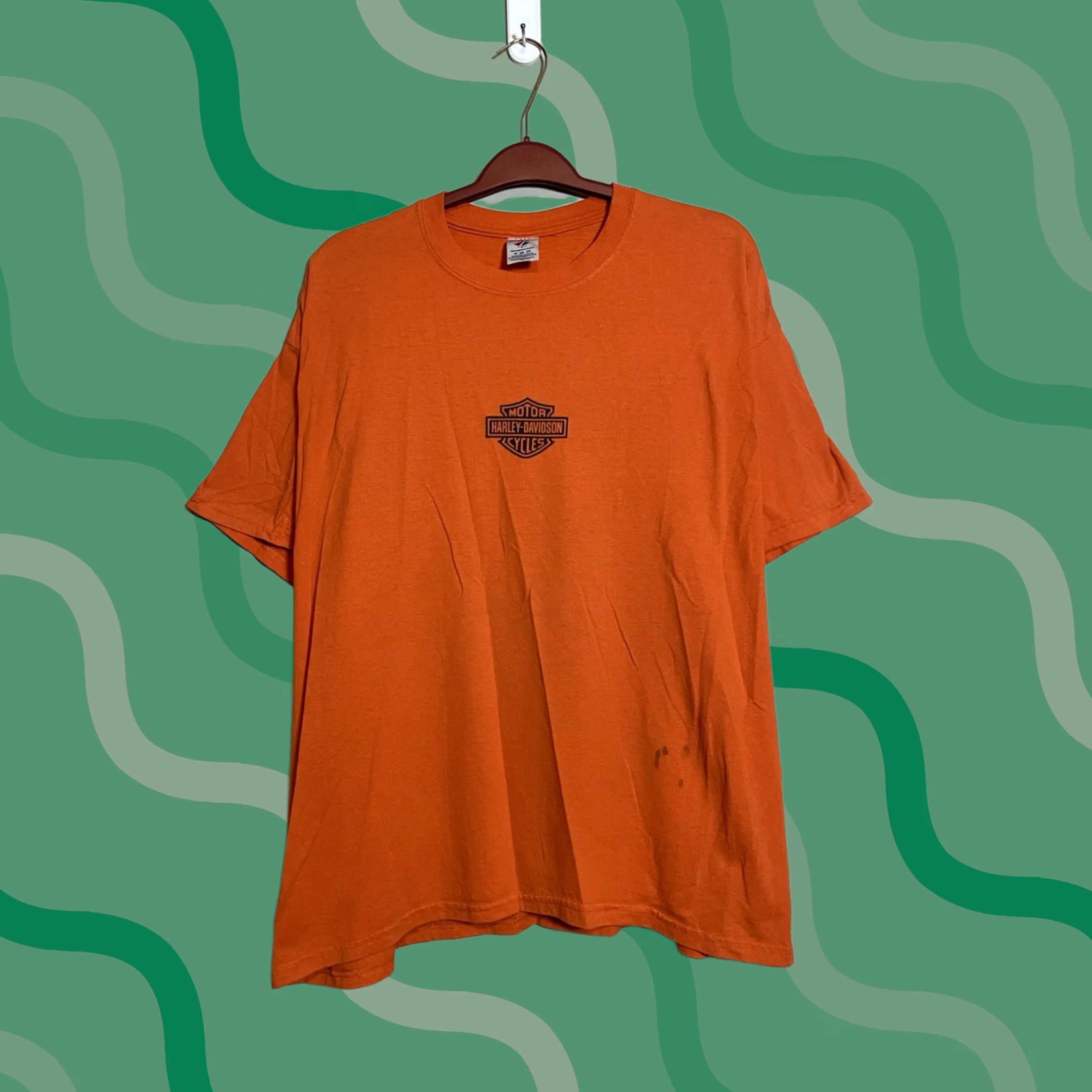 Jerzees VINTAGE Harley Davidson Jerzees Shirt Mens 2XL Orange Crew Neck T-Shirt 2003 Jerzees Shirt Mens 2XL Orange Size US XXL / EU 58 / 5 - 1 Thumbnail