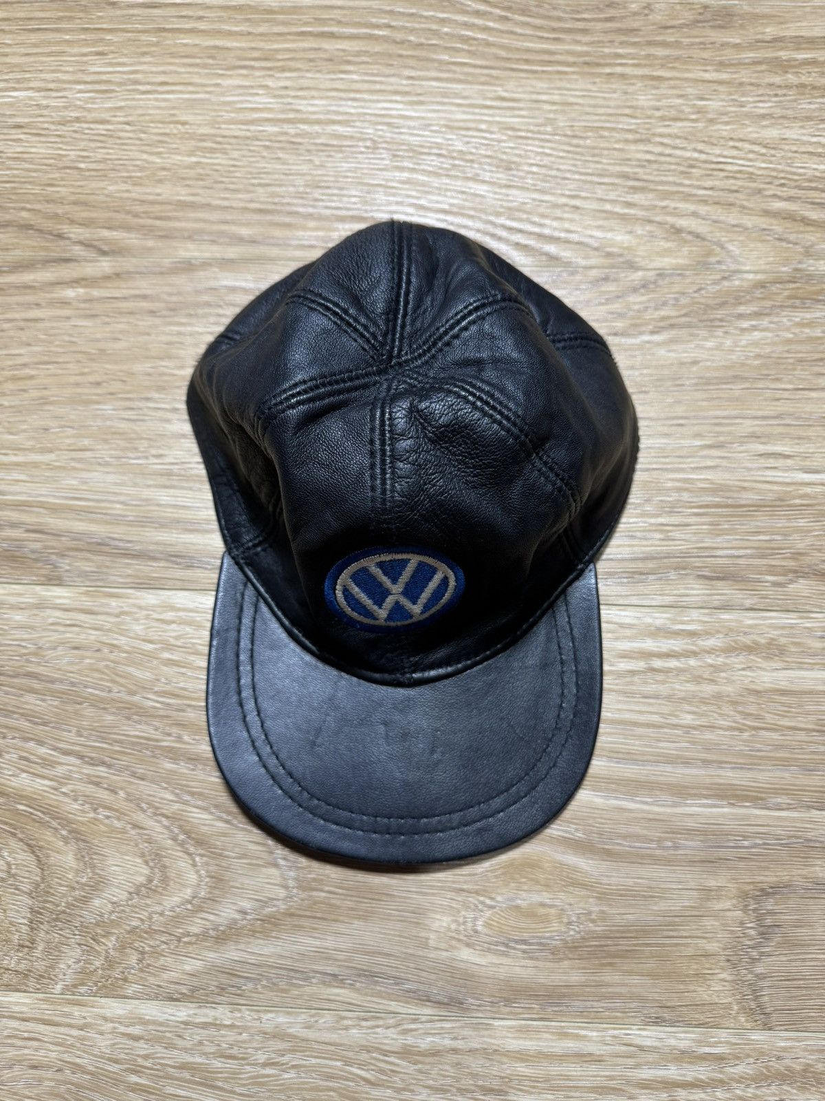 Vintage Vintage Leather wolksvagen Hat Size ONE SIZE - 3 Thumbnail