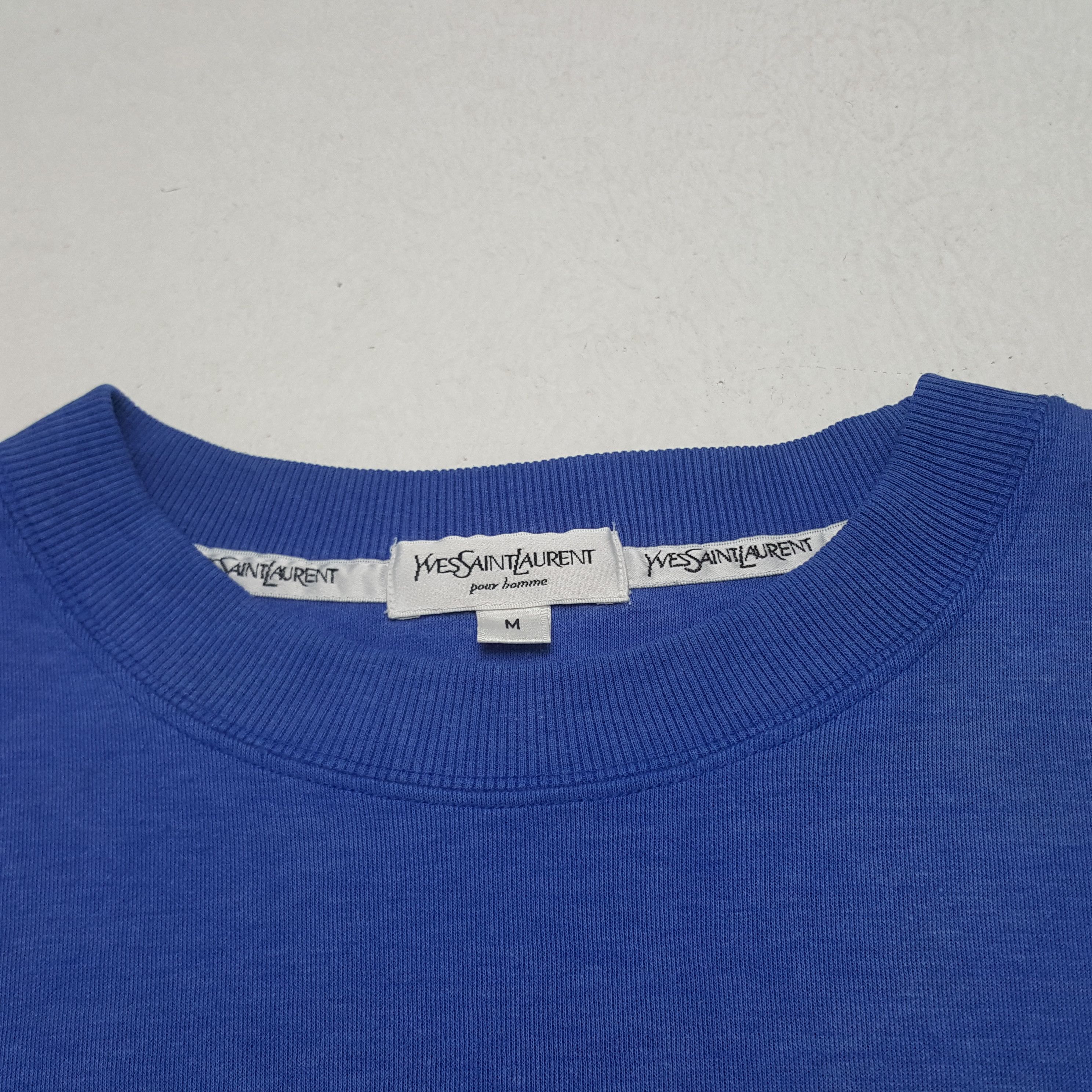 Vintage × Yves Saint Laurent Vintage Yves Saint Laurent Embroidery Logo Sweatshirt Size US M / EU 48-50 / 2 - 5 Thumbnail