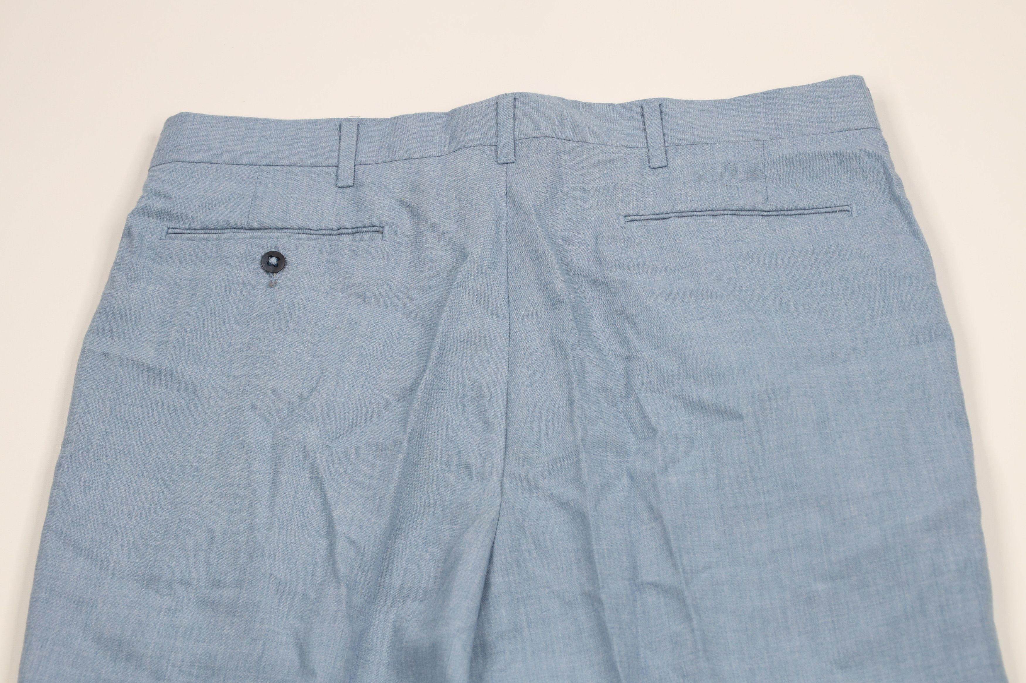 Vintage Vintage 70s Streetwear Flared Wide Leg Chino Pants Blue USA Size US 34 / EU 50 - 11 Thumbnail