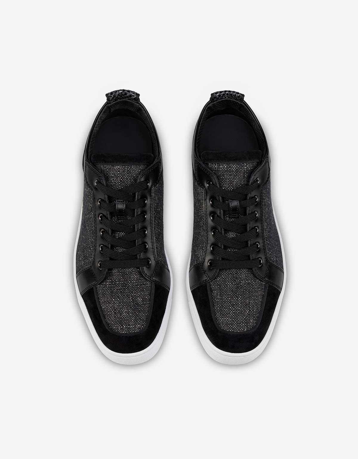 Christian Louboutin Christian Louboutin Rantulow Black Linen Trainers Size US 8.5 / EU 41-42 - 4 Thumbnail
