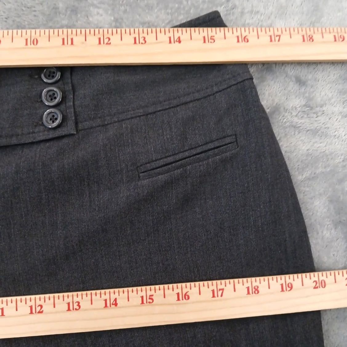 Ann Taylor Ann Taylor Loft Julie Dress Pants Womens Size 6 Gray Bootcut 30x31 Mid Rise Pants Women Size 28" / US 6 / IT 42 - 3 Thumbnail