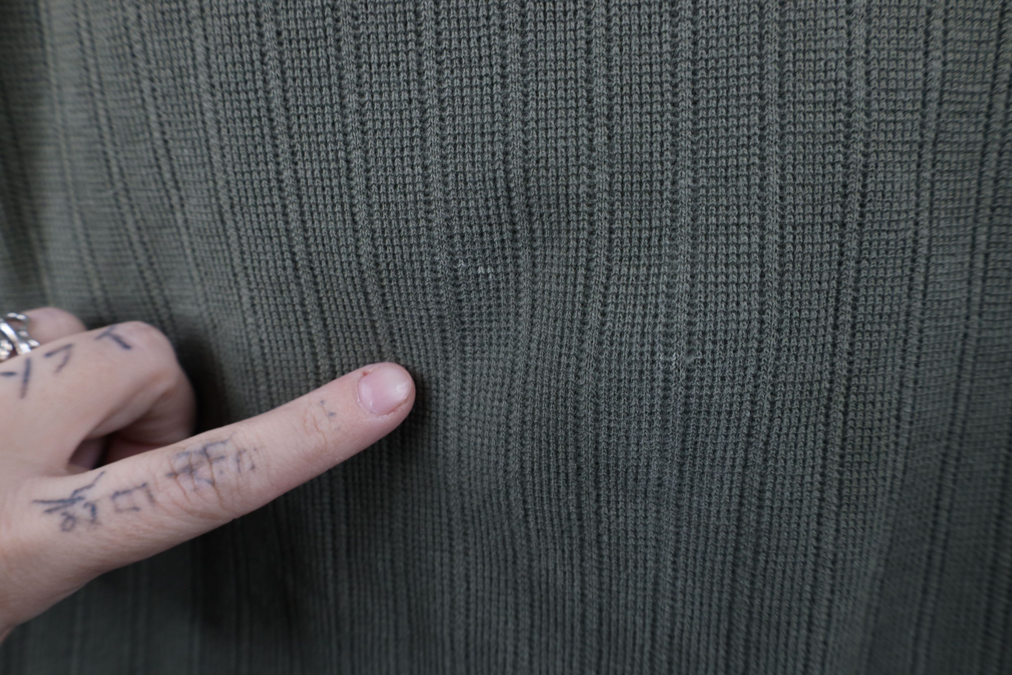 Vintage Vintage 90s Streetwear Thermal Ribbed Knit Henley T-Shirt Size US XL / EU 56 / 4 - 6 Thumbnail