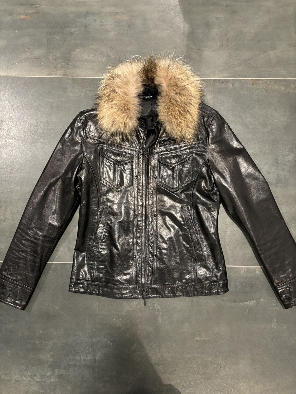 If Six Was Nine ASM leather jacket with fur collar | Grailed