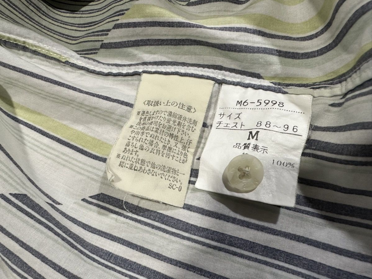 If Six Was Nine × Japanese Brand × Marithe + Francois Girbaud 🔥Sixk Y2K Martha Francois Girbaud Striped Shirt Size US M / EU 48-50 / 2 - 10 Thumbnail