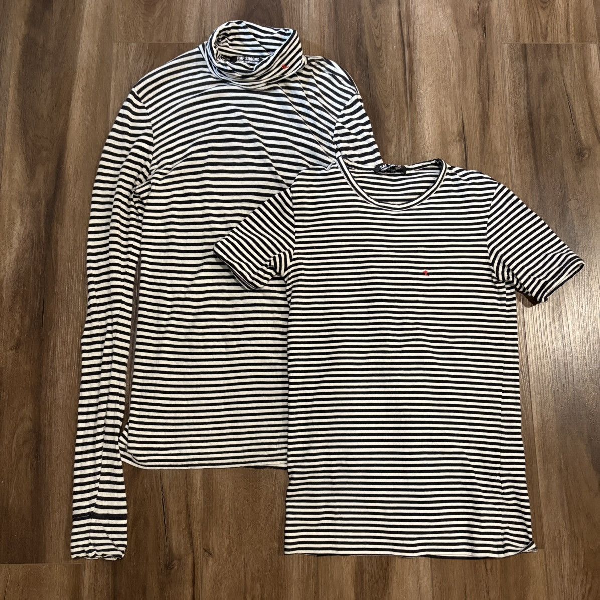 Raf Simons Raf Simons SS2007 striped stretchy turtleneck Size US S / EU 44-46 / 1 - 9 Thumbnail