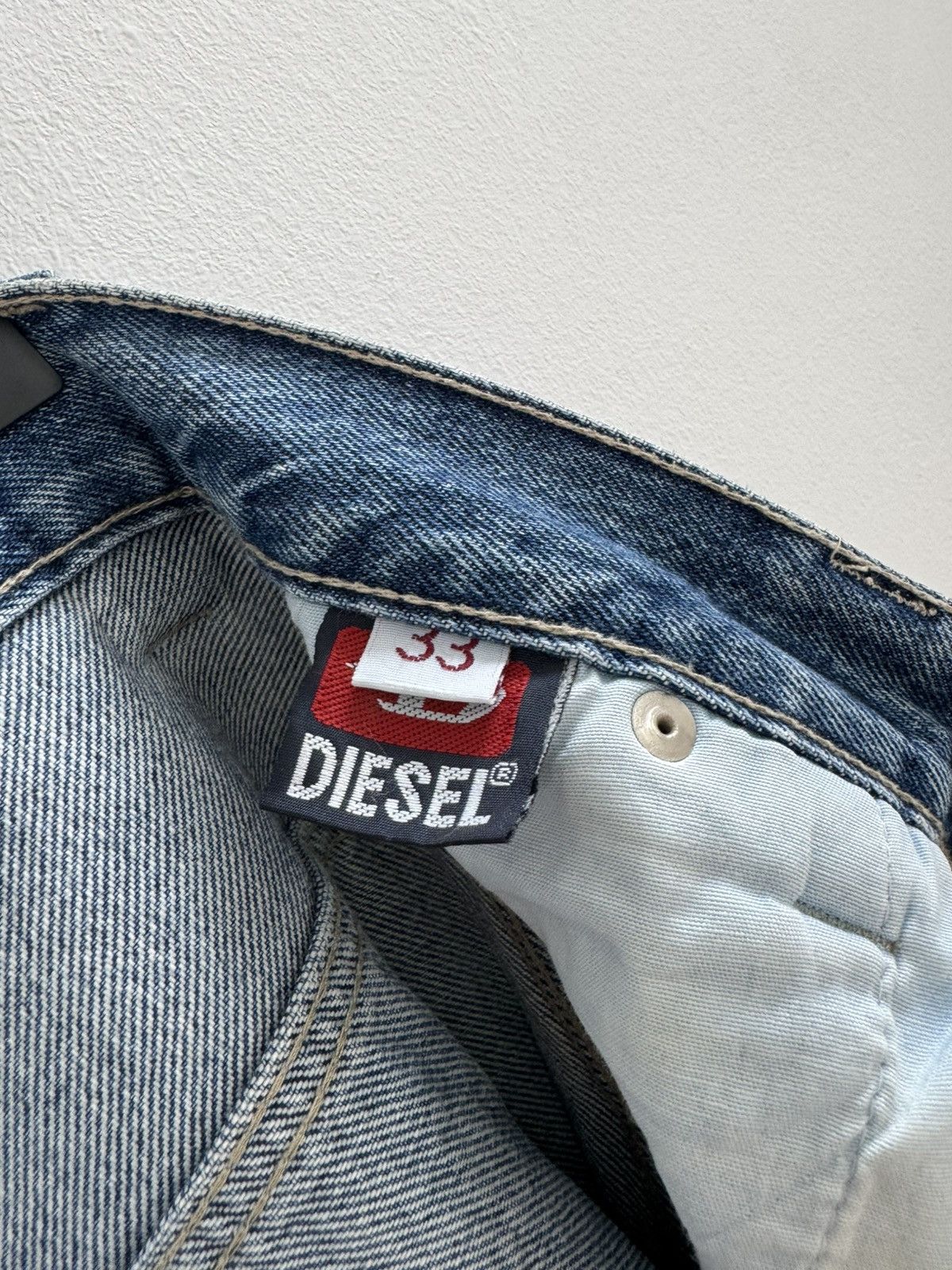 Designer × Diesel × Japanese Brand vintage rare diesel double knee jeans Size US 33 - 20 Thumbnail
