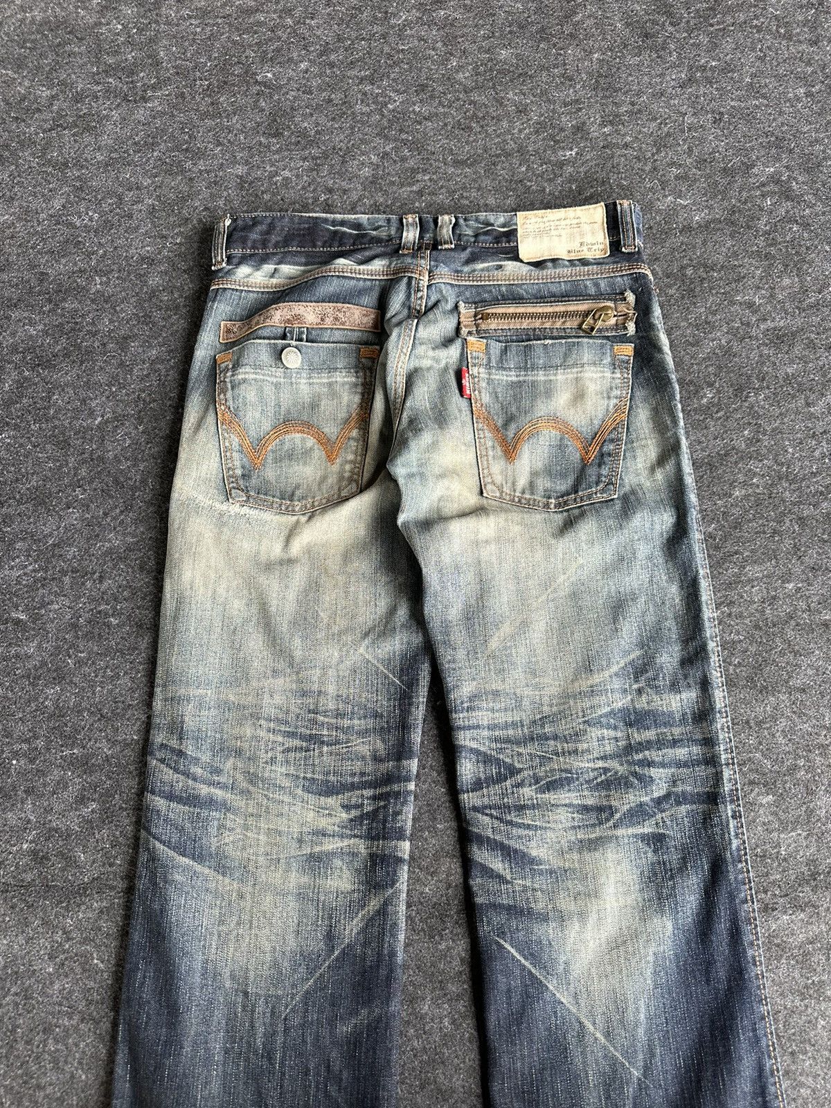 Edwin Vintage Edwin 503 Bluetrip Faded Washed Denim 32x34 D432 Size US 32 / EU 48 - 5 Thumbnail