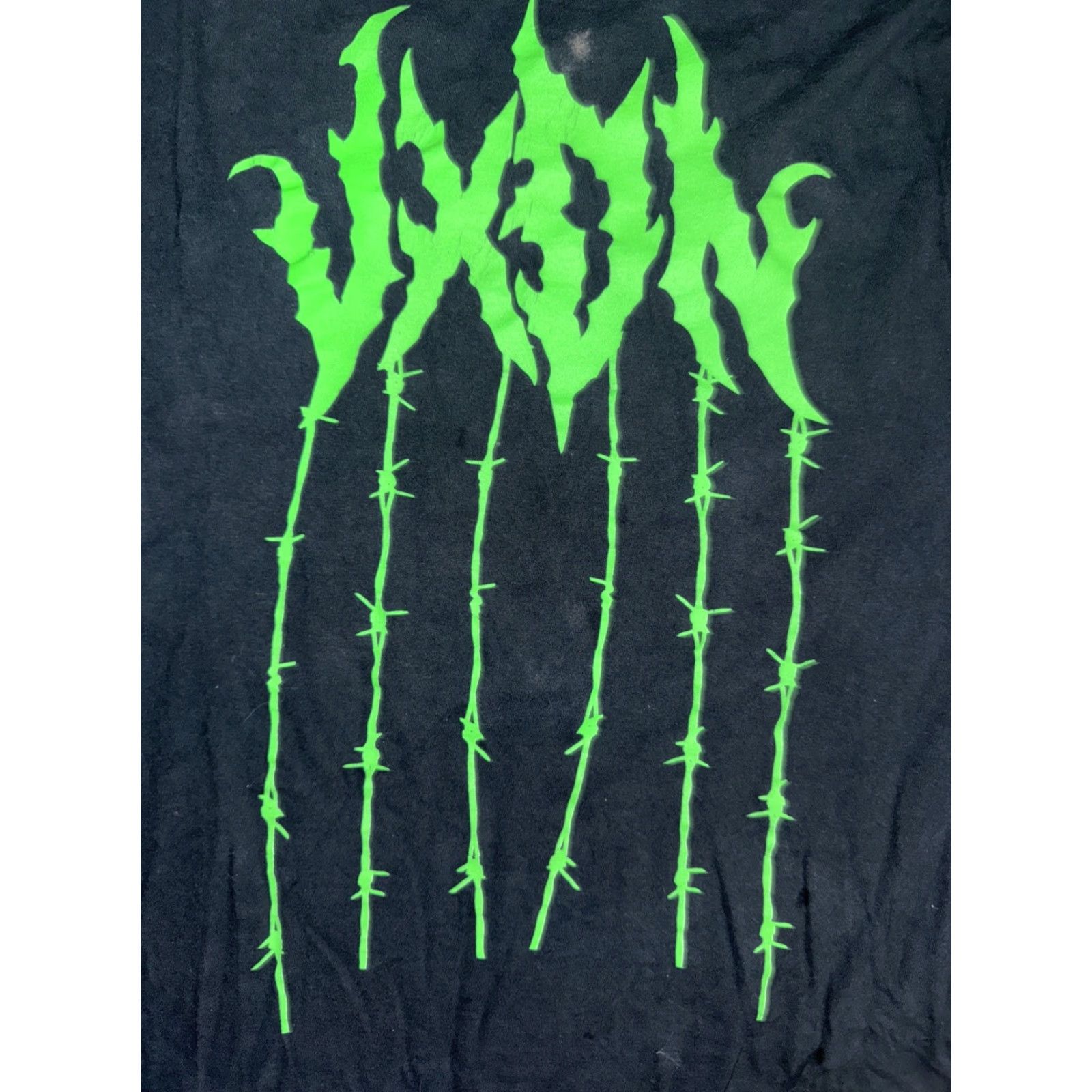 Vintage VINTAGE VXDN METAL Band Shirt Long Sleeve Black Green Barbed Wire Graphic L Mens Size US L / EU 52-54 / 3 - 2 Thumbnail