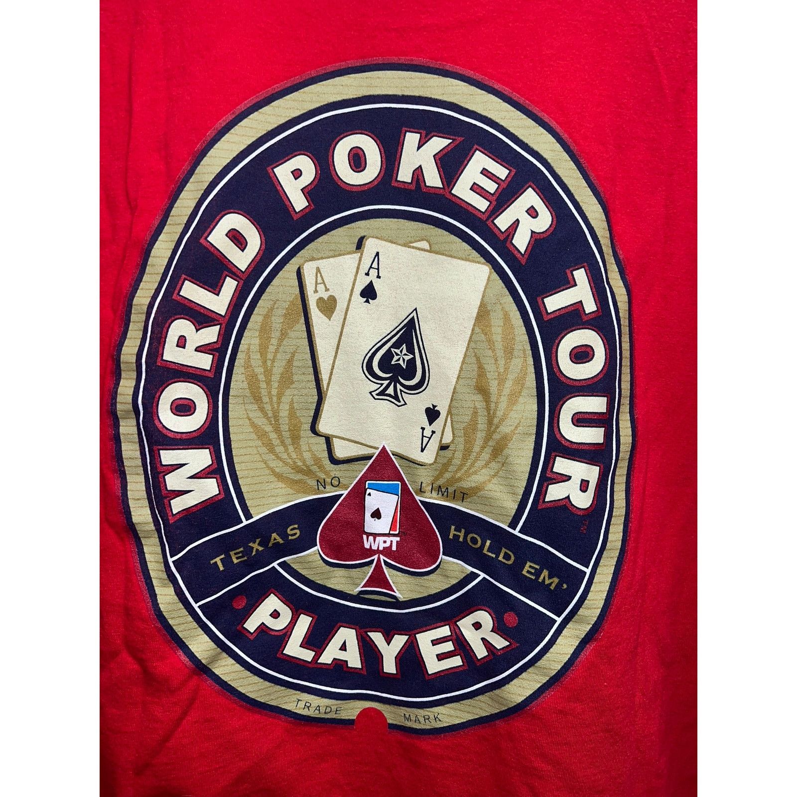 Vintage Vintage World Poker Tour Shirt Texas Hold Em Player Tee 90s Size US XL / EU 56 / 4 - 6 Thumbnail