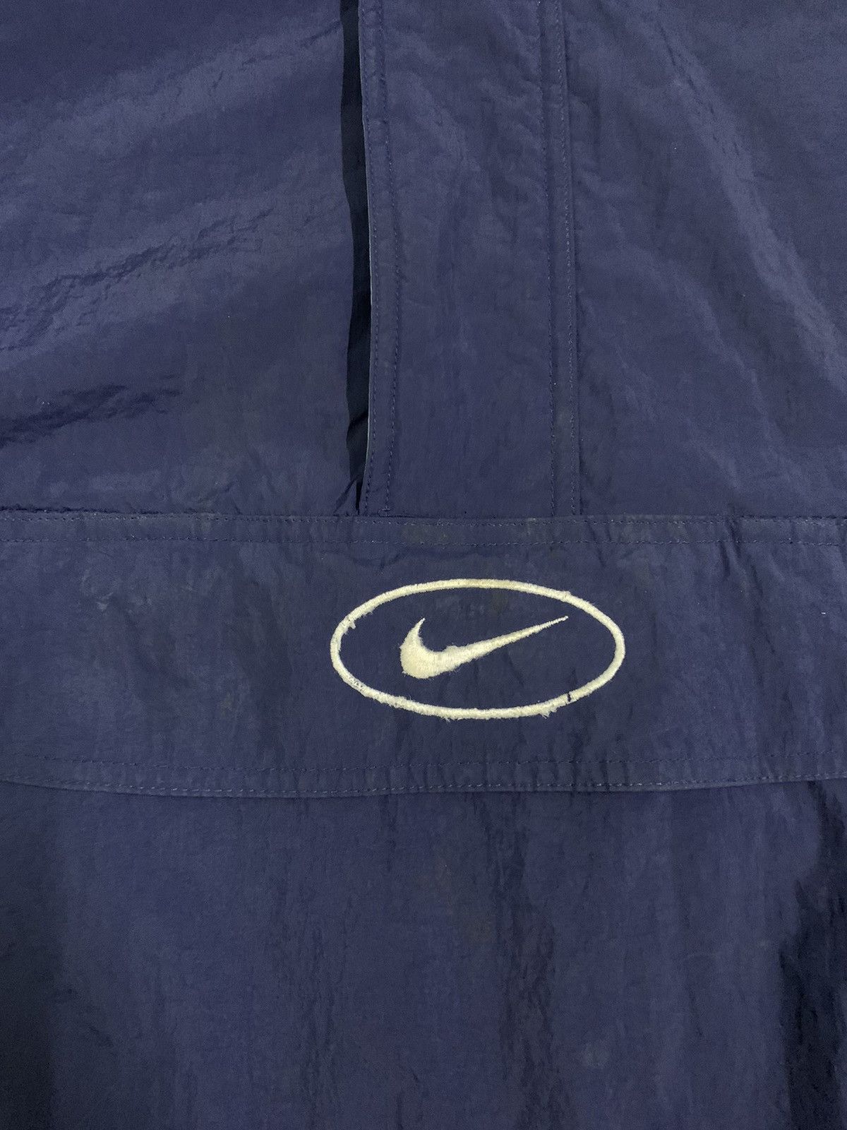 Nike Vintage 90s Nike Swoosh Big Logo Oversized Anorak Jacket Size US L / EU 52-54 / 3 - 8 Thumbnail