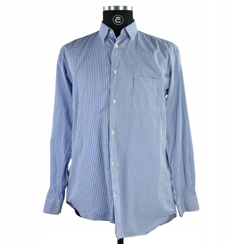 Comme des Garcons SHIRT [L] Striped Patchwork Shirt (SS09) Size US L / EU 52-54 / 3 - 12 Thumbnail