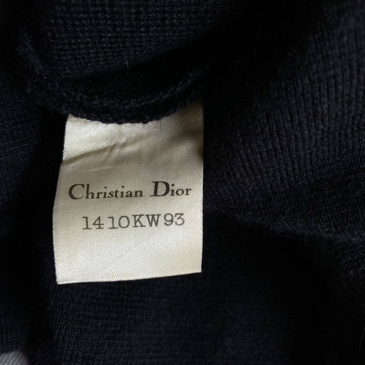 Dior Vintage Christian Dior Black Wool Dress Gold Embellishments Size M / US 6-8 / IT 42-44 - 16 Thumbnail