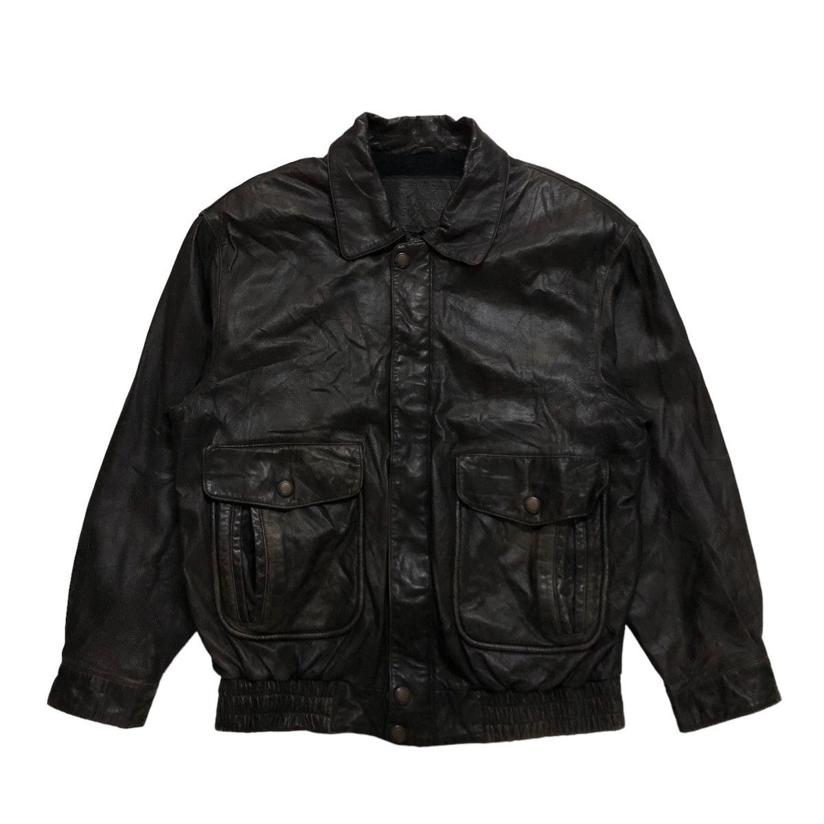 Japanese Brand 🔥VINTAGE LEATHER JACKET BIKER JAPAN BLANKET ISSEY MIYAKE Size US L / EU 52-54 / 3 - 1 Thumbnail