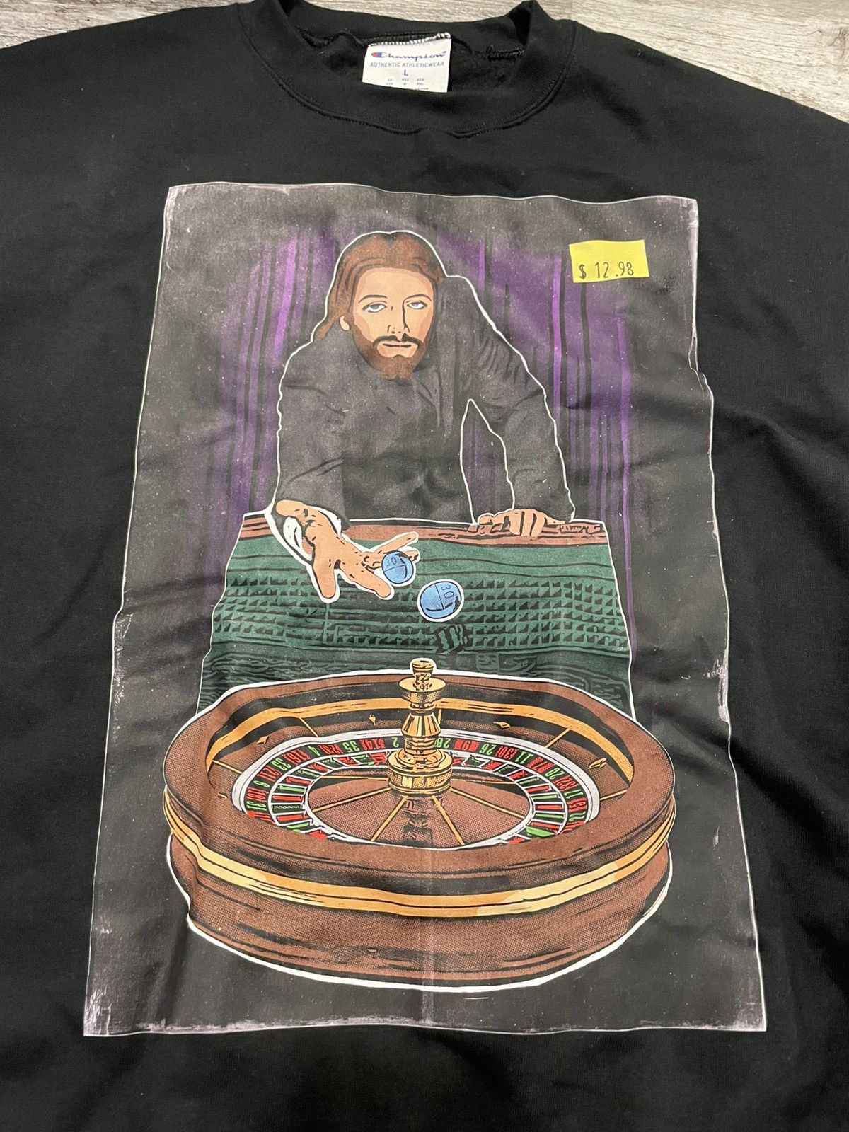 Vintage Perc Jesus Sweatshirt Large Size US L / EU 52-54 / 3 - 2 Thumbnail