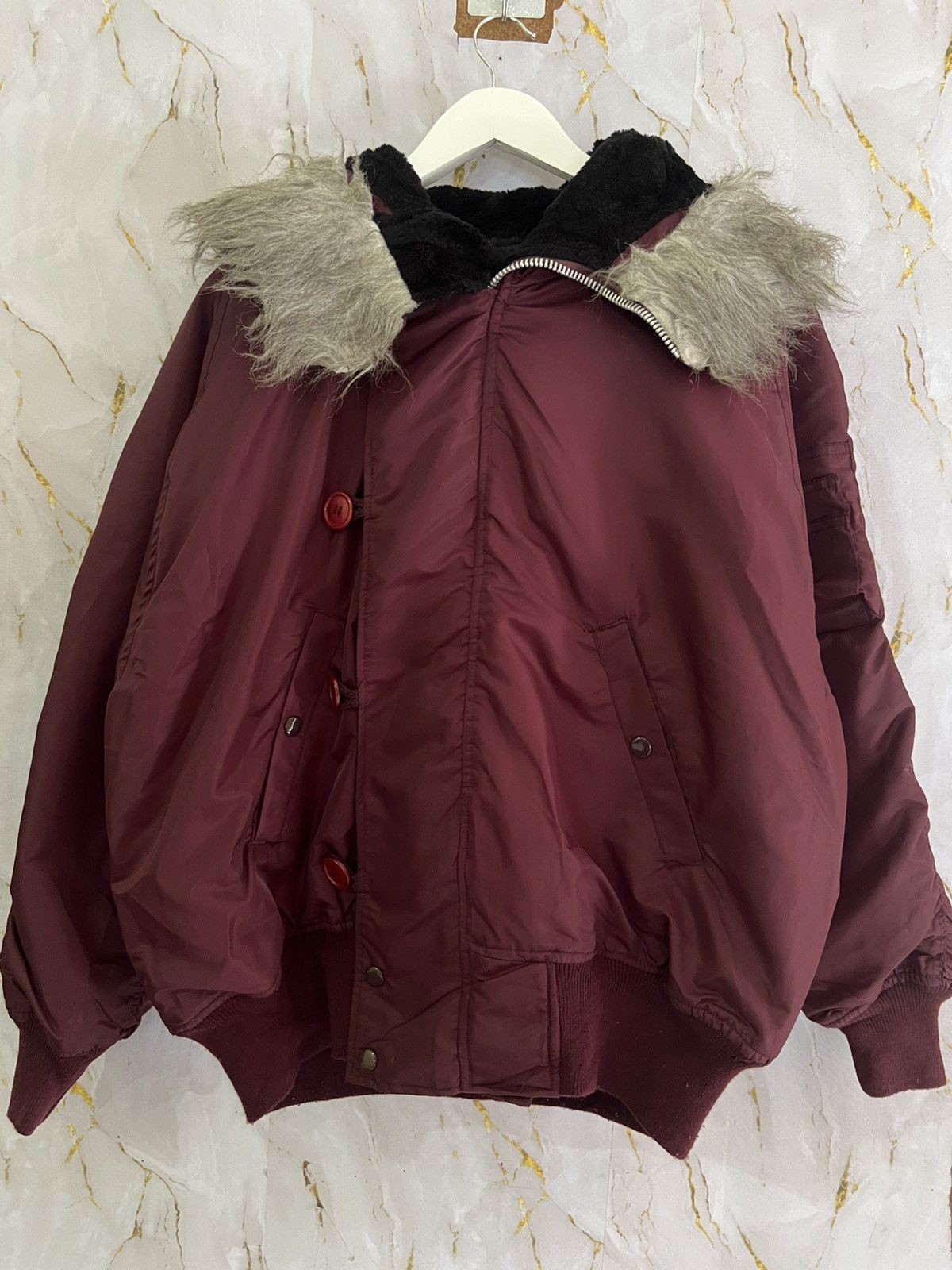 Alpha Industries Alpha Industries N-2B USAF Flight Jacket Snorkel Hood Bomber Size US M / EU 48-50 / 2 - 1 Thumbnail