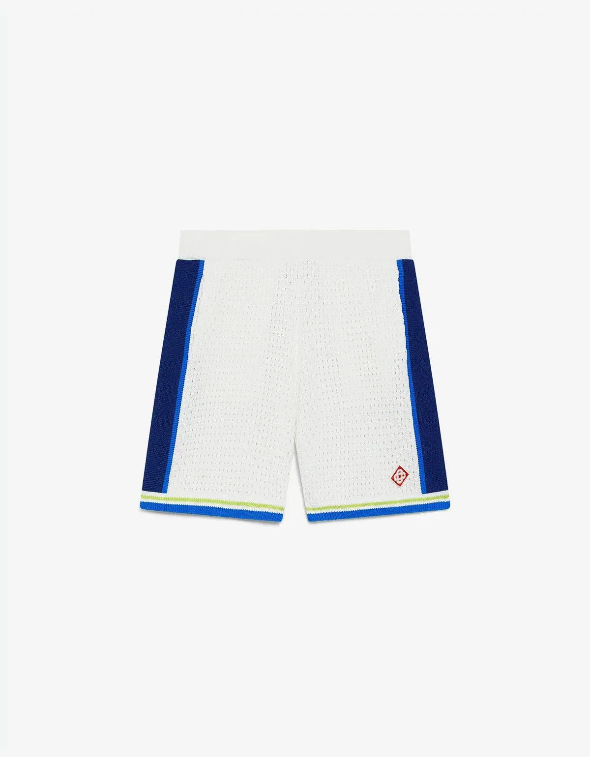 Casablanca Casablanca White & Blue Crochet Shorts Size US 36 / EU 52 - 1 Thumbnail