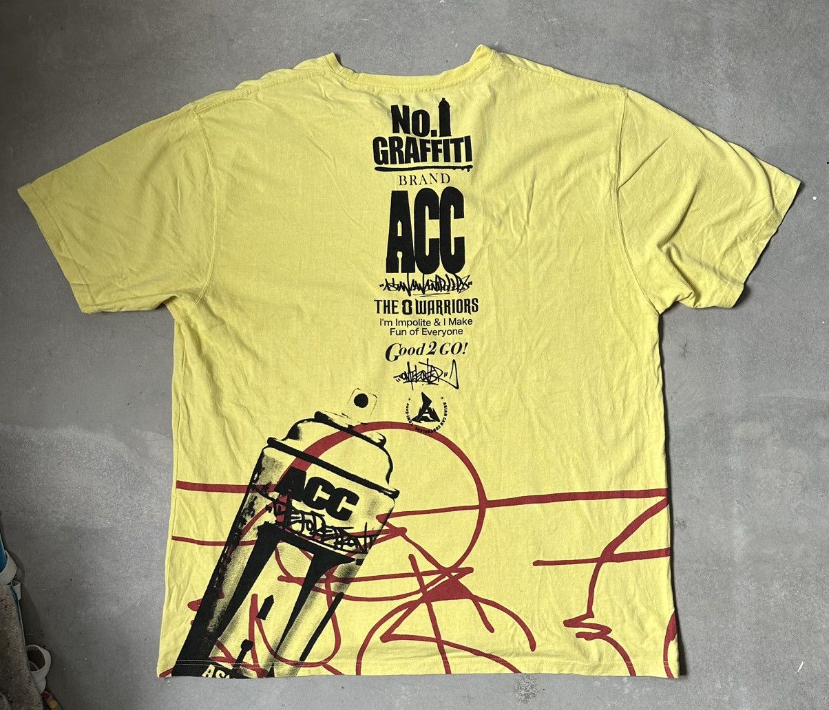 Japanese Brand VINTAGE Y2K ACC ASIAN CAN CONTROLLERZ GRAFFITI TEE Size US XXL / EU 58 / 5 - 9 Thumbnail