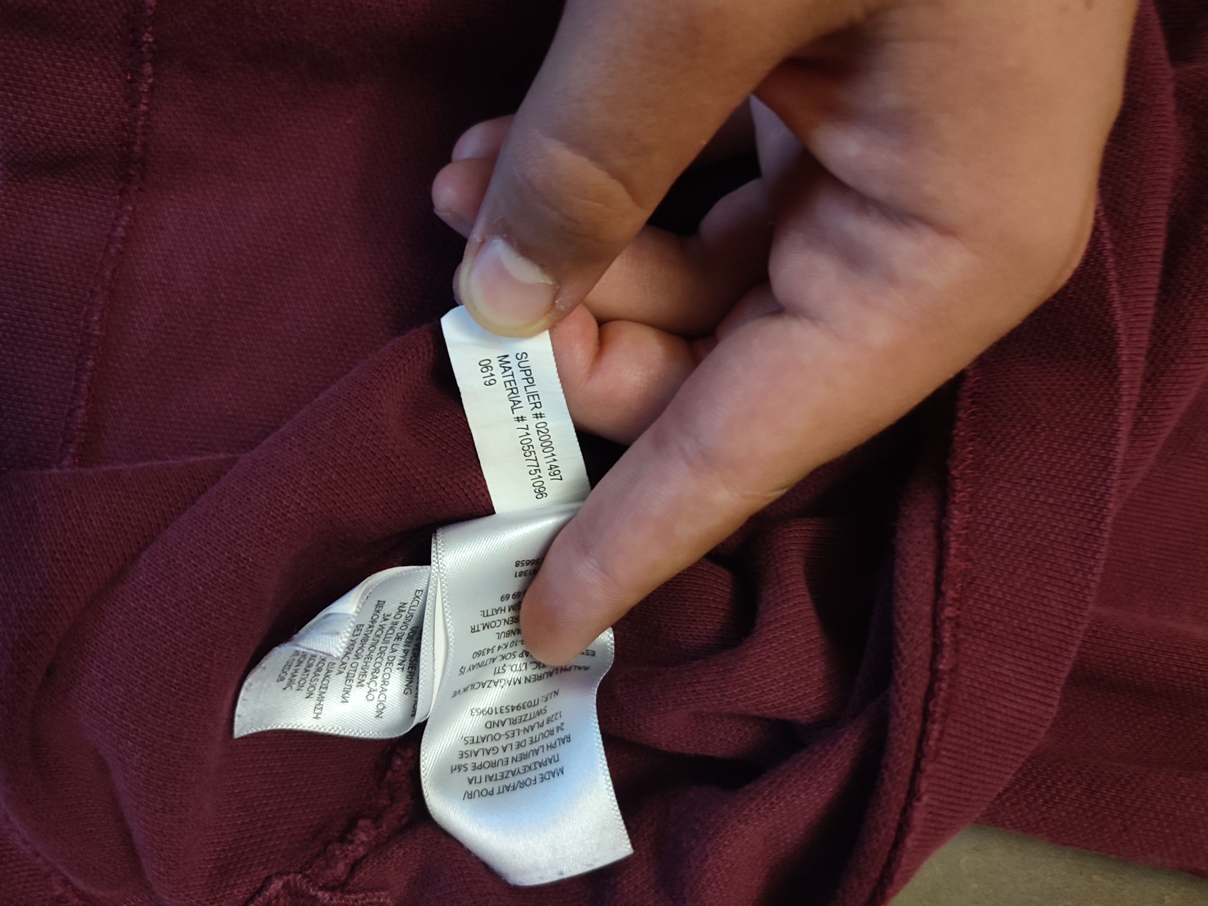 Polo Ralph Lauren Vintage Polo Ralph Lauren Polo Shirt – Burgundy Size US L / EU 52-54 / 3 - 4 Thumbnail