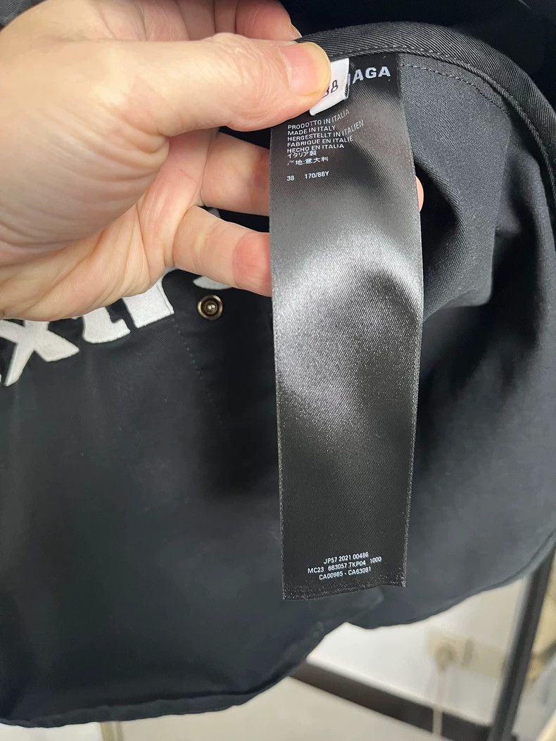 Balenciaga Balenciaga size 38 Black short-sleeved embroidered shirt Size US XS / EU 42 / 0 - 9 Thumbnail