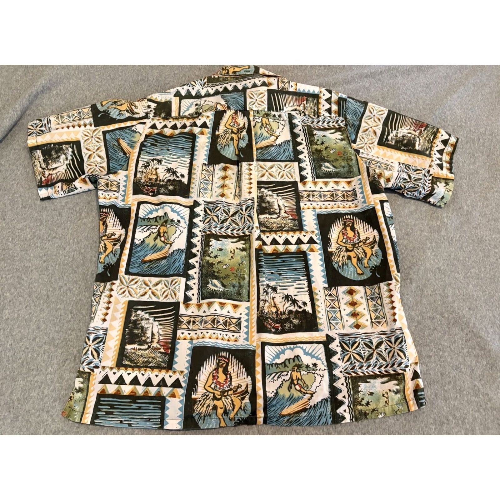 Vintage Kahala John Severson Hawaiian Shirt Surfing Hula Mens Large Size US L / EU 52-54 / 3 - 6 Thumbnail