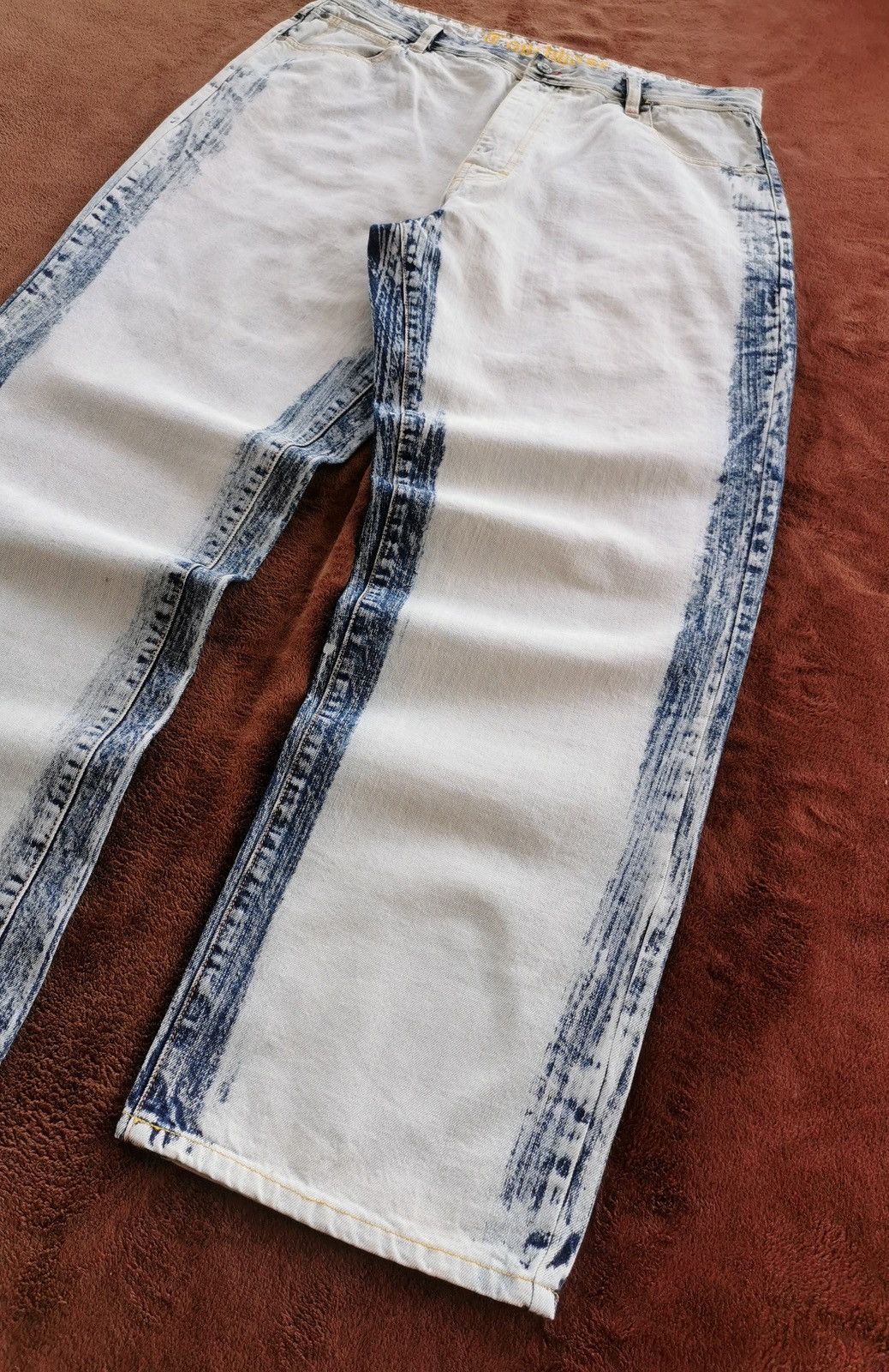 Ecko Unltd. Baggy Touchbase Style 935 White Denim Jeans Size US 36 / EU 52 - 2 Thumbnail
