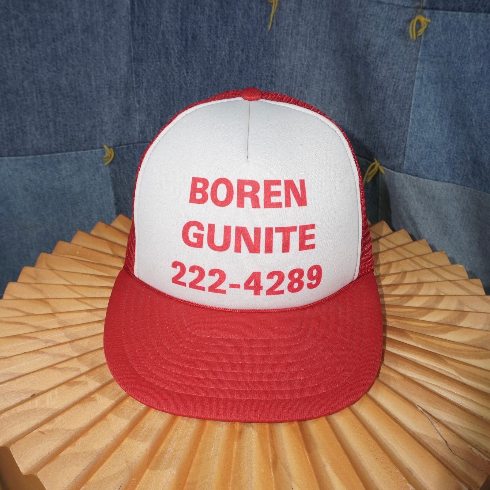 Vintage OSFA - Vintage boren gunite spell out promo 00s trucker hat Size ONE SIZE - 1 Thumbnail