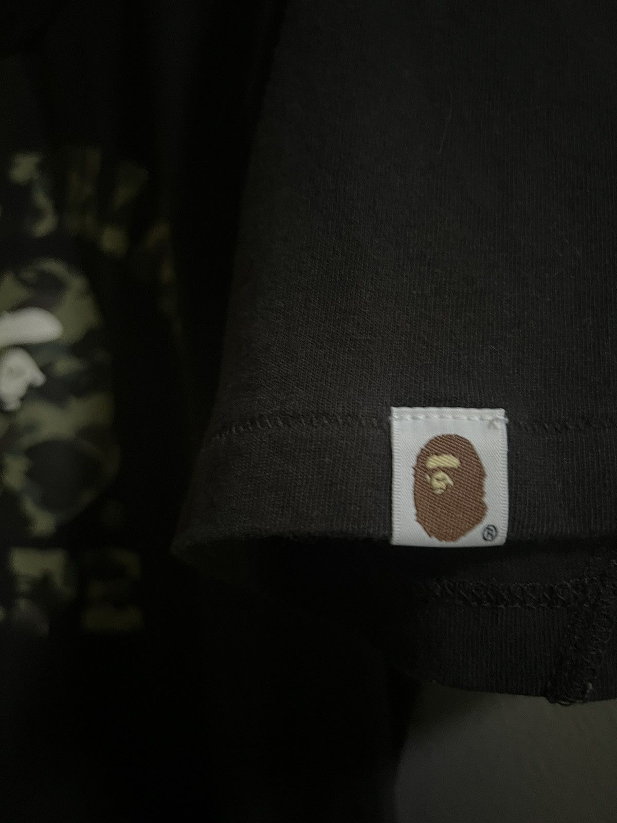 Bape BAPE 1st Camo College Tee ‘Black/Green’ Size US M / EU 48-50 / 2 - 3 Thumbnail