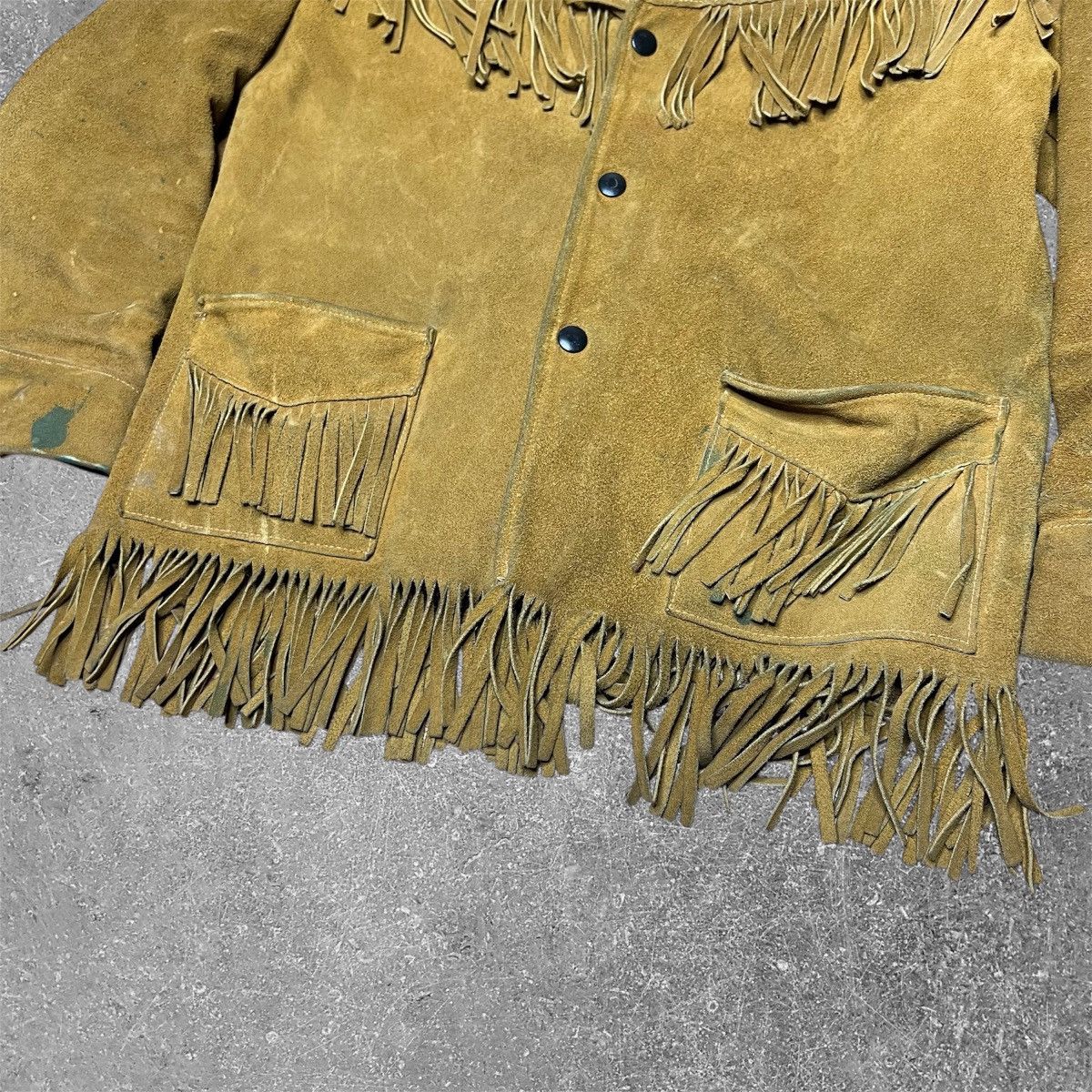 Vintage Vintage 50s 60s Joo Kay Western Fringe Hippie Leather Jacket Size M / US 6-8 / IT 42-44 - 4 Thumbnail