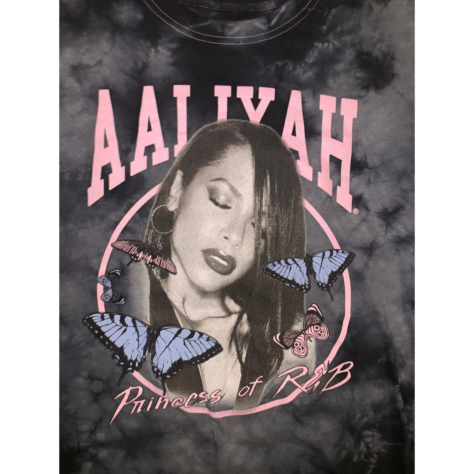 Hot Topic × Other Aaliyah Princess of R&B T Shirt Medium Tie Dye Butterfly Tee Size L / US 10 / IT 46 - 1 Thumbnail