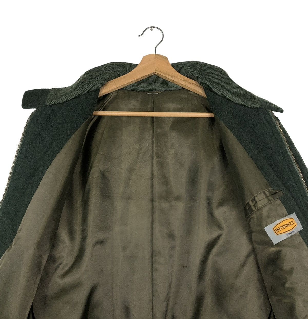 Vintage 🔥VINTAGE WOOL BOMBER JACKET INTERMEZZO JAPAN MADE Size US L / EU 52-54 / 3 - 14 Thumbnail