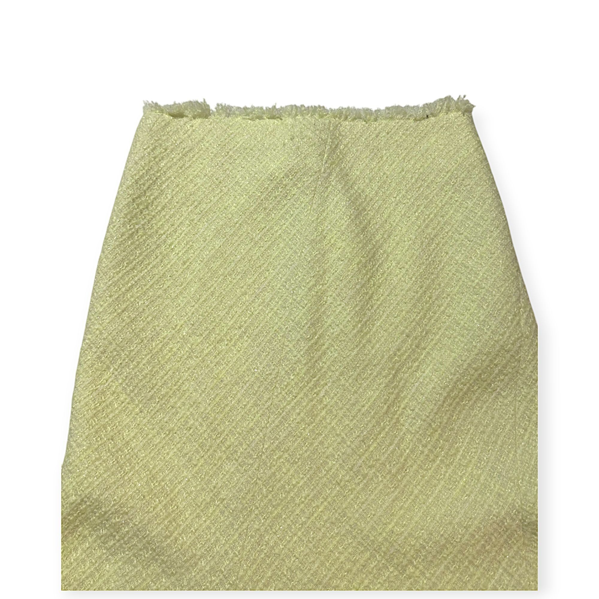 Alexander Wang Alexander Wang Yellow Frayed Tweed Midi Skirt, Size S Size 27" / US 4 / IT 40 - 6 Thumbnail