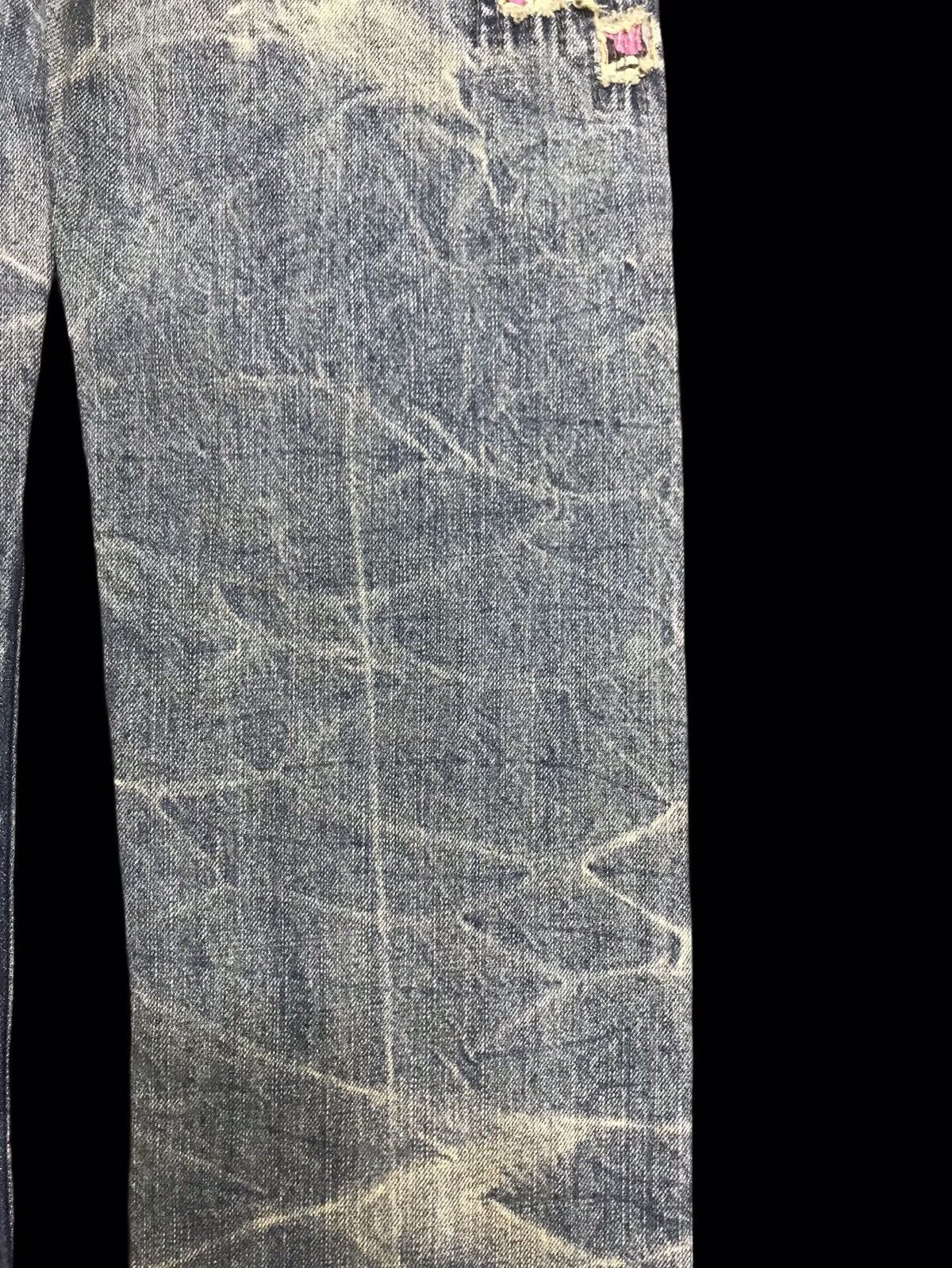 Designer 💥DENIM ART💥PLAYCHESS Rare Distressed Boro Style Denim F177 Size US 31 - 15 Thumbnail