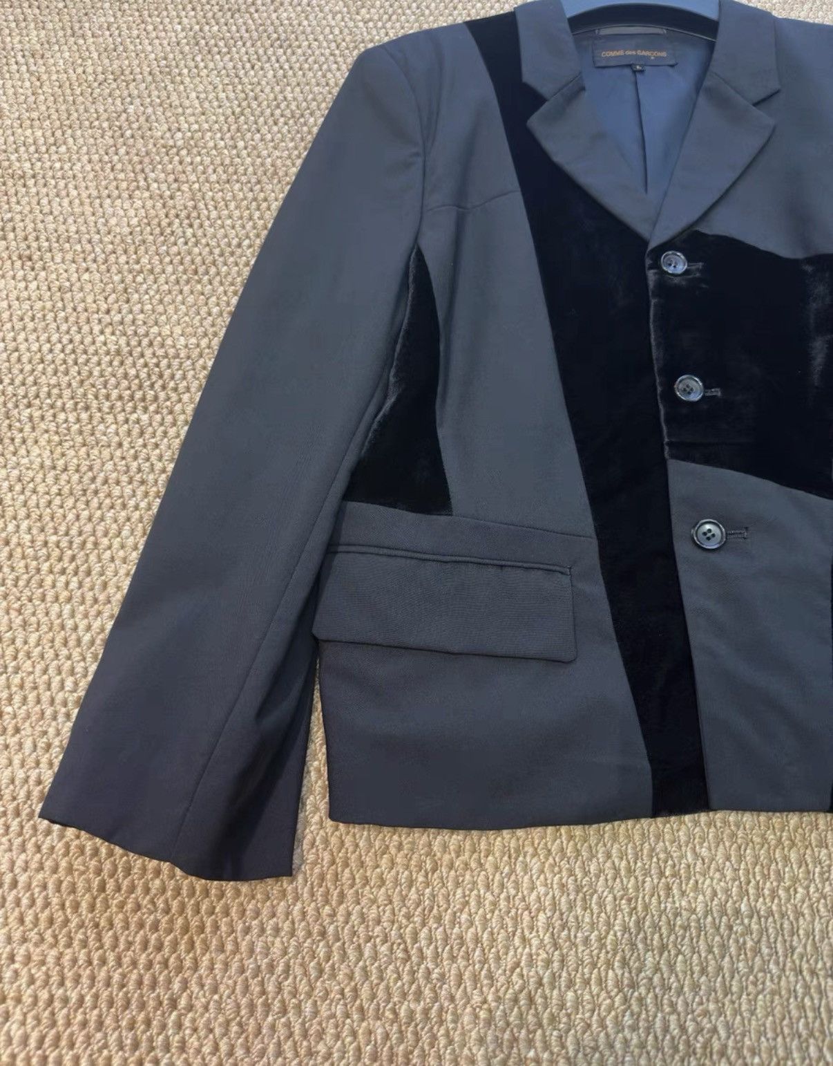 Comme des Garcons COMME des GARÇONS Wool & Velvet Panel Jacket K23 Size US L / EU 52-54 / 3 - 2 Thumbnail