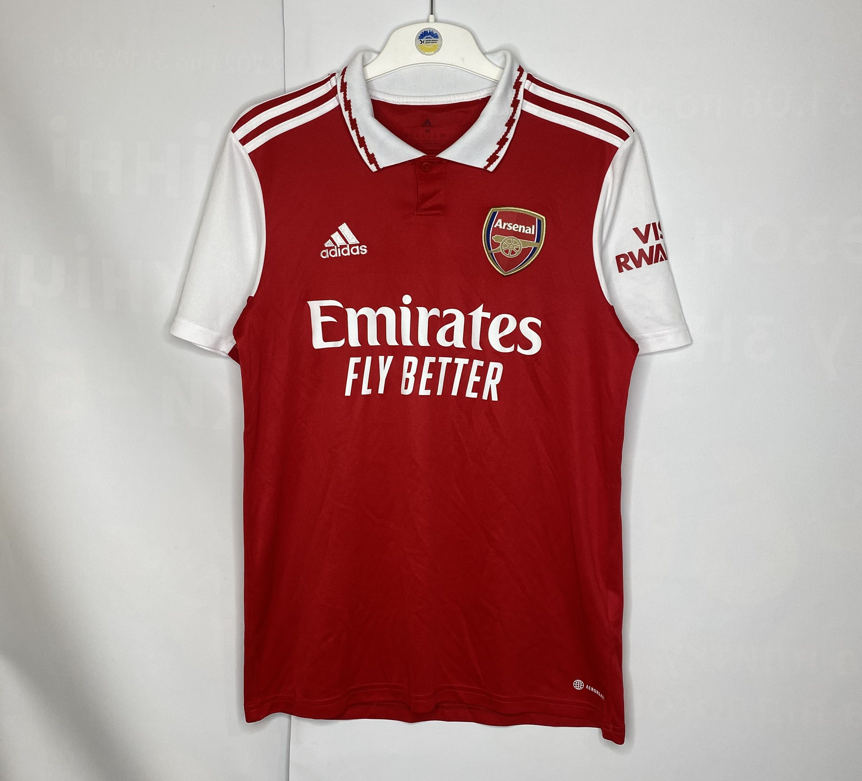 Adidas × UEFA SAKA #7 ARSENAL 2022 2023 HOME FOOTBALL SHIRT SOCCER JERSEY Size US M / EU 48-50 / 2 - 1 Thumbnail