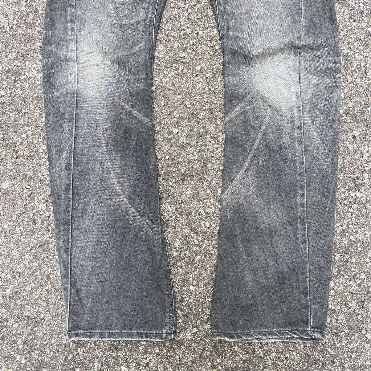 Japanese Brand Edwin E Function Engineered Denim Curved Leg Faded Jeans Size US 29 - 2 Thumbnail