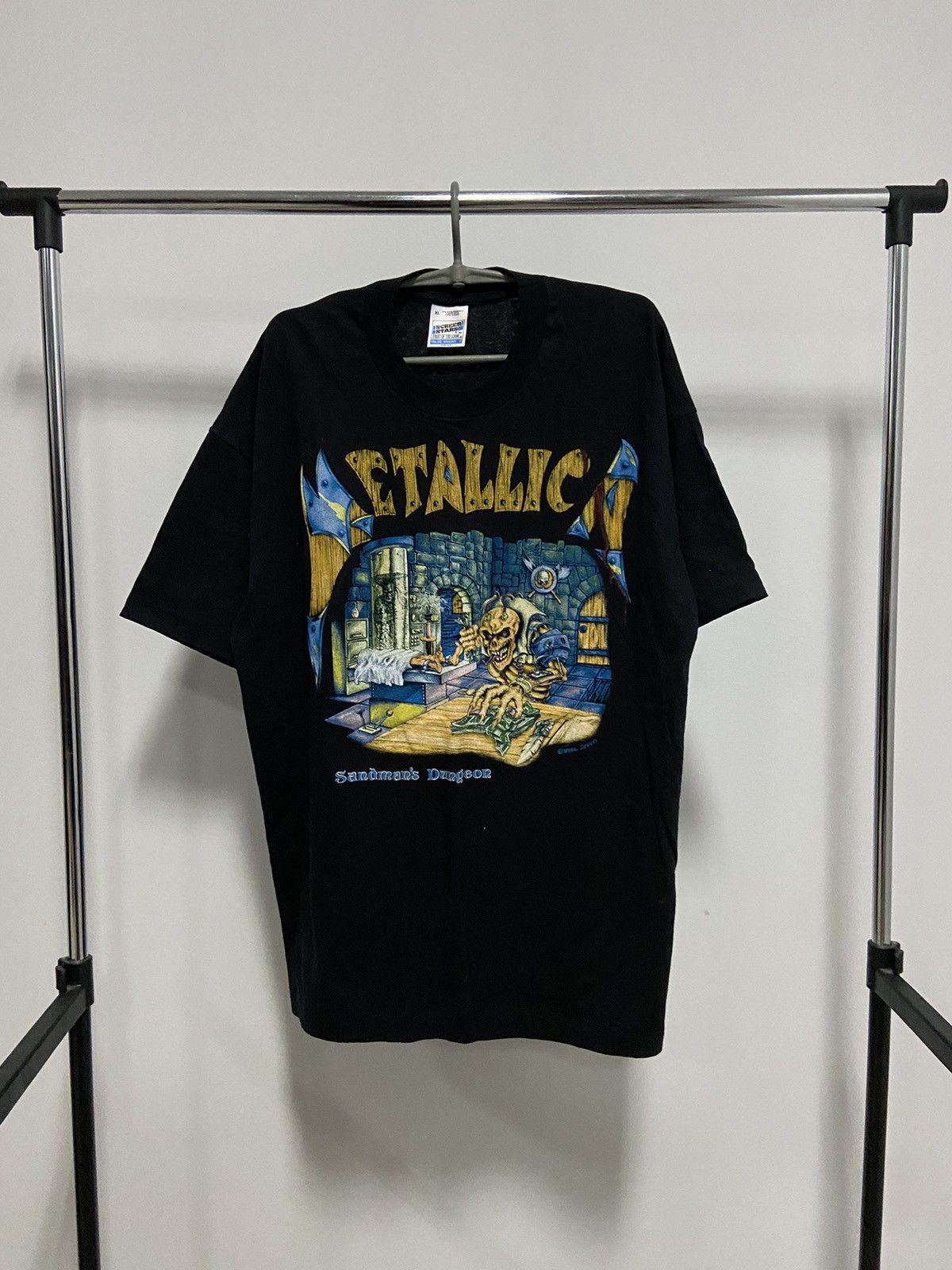 Metallica × Vintage Metallica sandman's dungeon big print rock t shirt vintage Size US XL / EU 56 / 4 - 1 Thumbnail