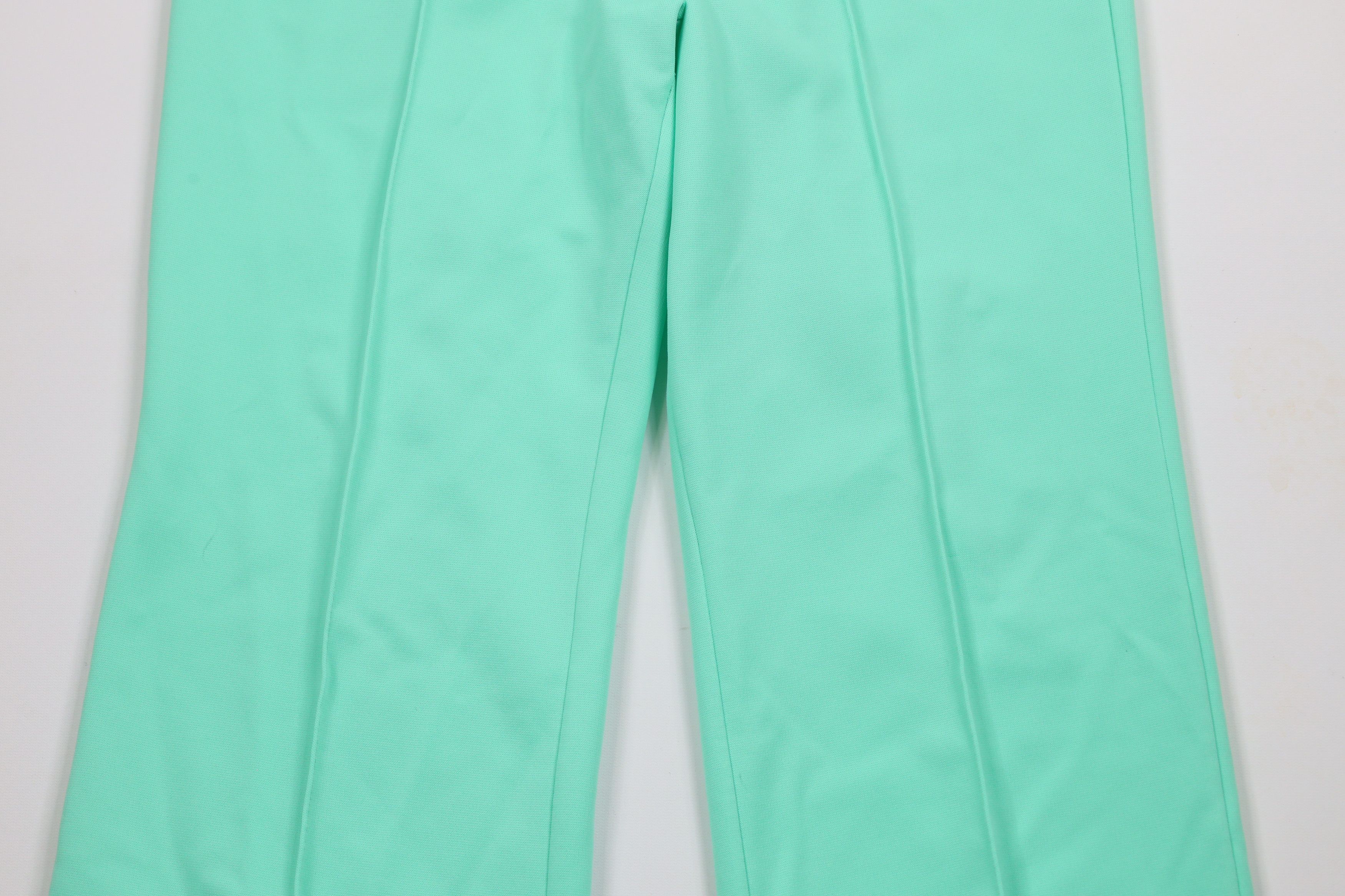 Vintage Vintage 70s Streetwear Bell Bottoms Pants Mint Green USA Size 38" / US 16 / IT 52 - 3 Thumbnail