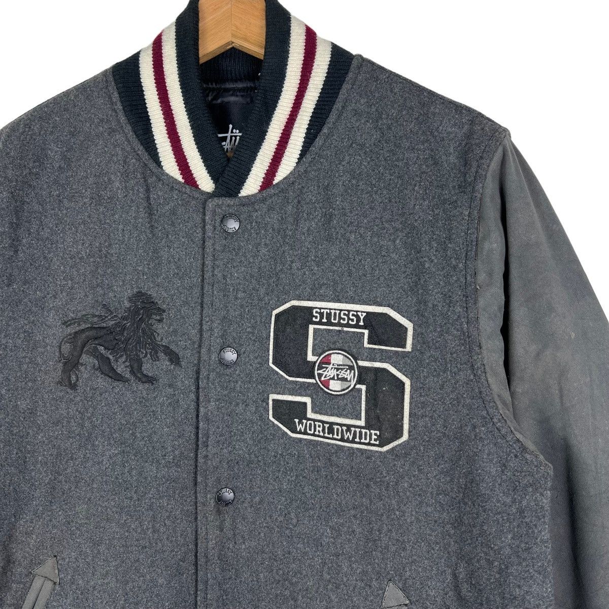 Stussy 🔥 STUSSY WORLDWIDE VARSITY BOMBER JACKET Size US M / EU 48-50 / 2 - 5 Thumbnail