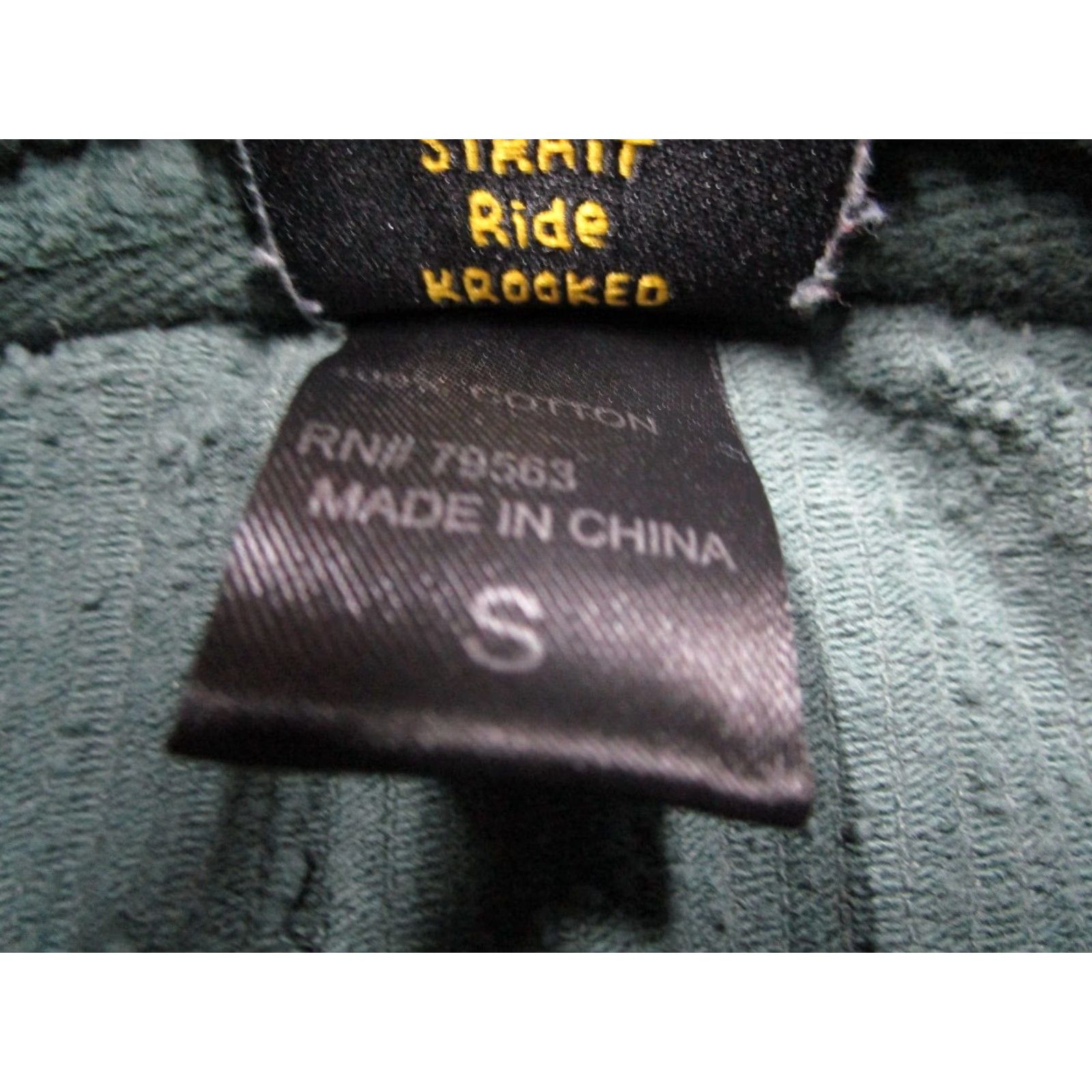 Vintage Krooked Skateboarding Mens Small Green Corduroy Pullover Hoodie Skate Eyes Size US S / EU 44-46 / 1 - 4 Thumbnail