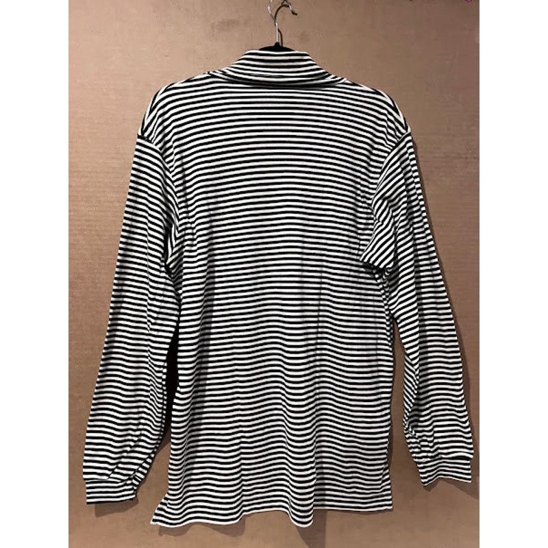 Other VTG 80s New Garfinckels Turtleneck Shirt Black Cream Stripe Size US L / EU 52-54 / 3 - 2 Thumbnail