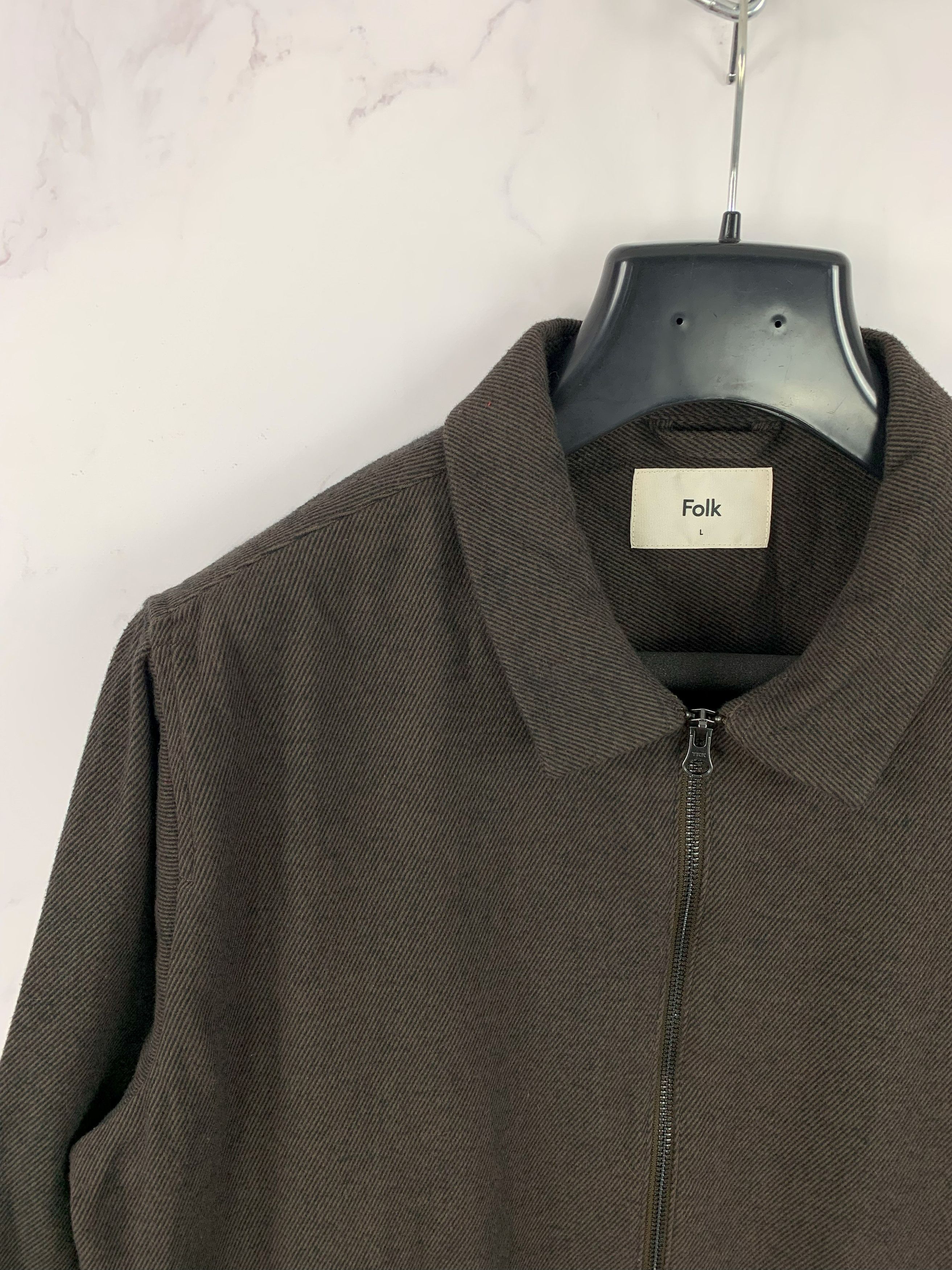 Folk Folk Cotton Full Zip Collared Jacket Size L Size US L / EU 52-54 / 3 - 2 Thumbnail