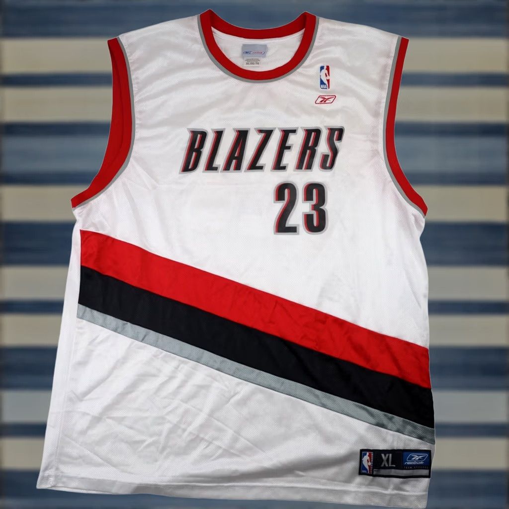 Reebok VINTAGE Reebok Portland Blazers #23 Darius Miles Basketball Jersey Mens XL White Tank Size US XL / EU 56 / 4 - 1 Thumbnail
