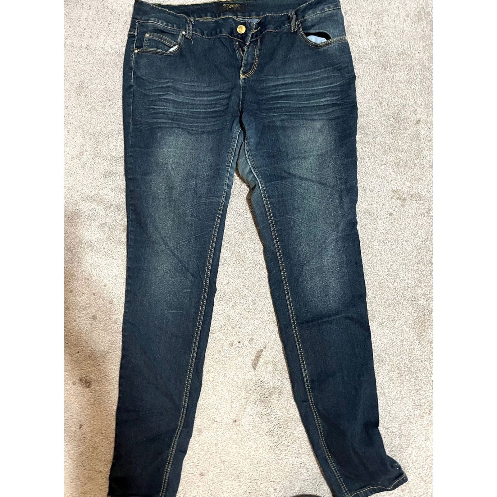 Rocawear Rocawear Skinny Jeans Women's Sz 18 Mid Rise Stretch Pockets Embellish Size 40" / US 18 - 3 Thumbnail