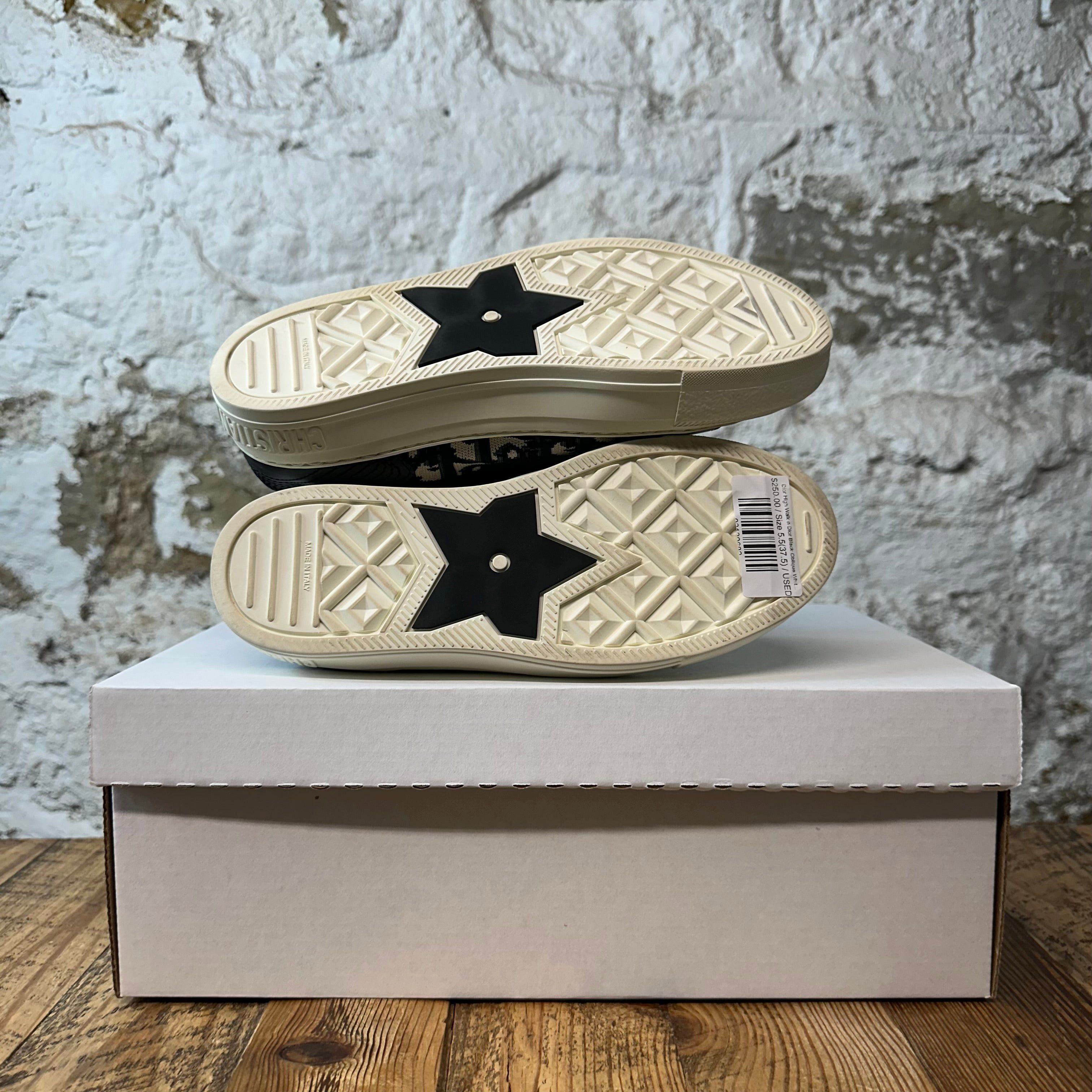 Dior Dior Walk n Dior Black Oblique White Sneaker Sz 5.5 (37.5) Size US 5.5 / EU 38 - 5 Thumbnail
