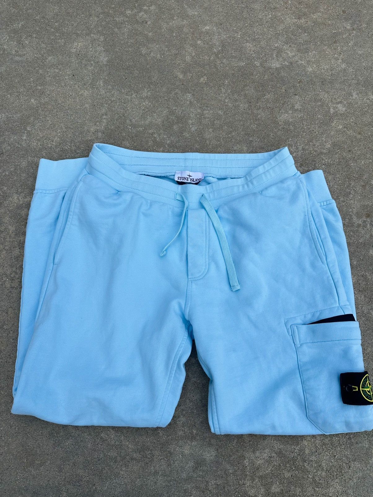 Stone Island × Vintage Stone Island Sweatpants Joggers Patch Logo L Size US 33 - 4 Thumbnail