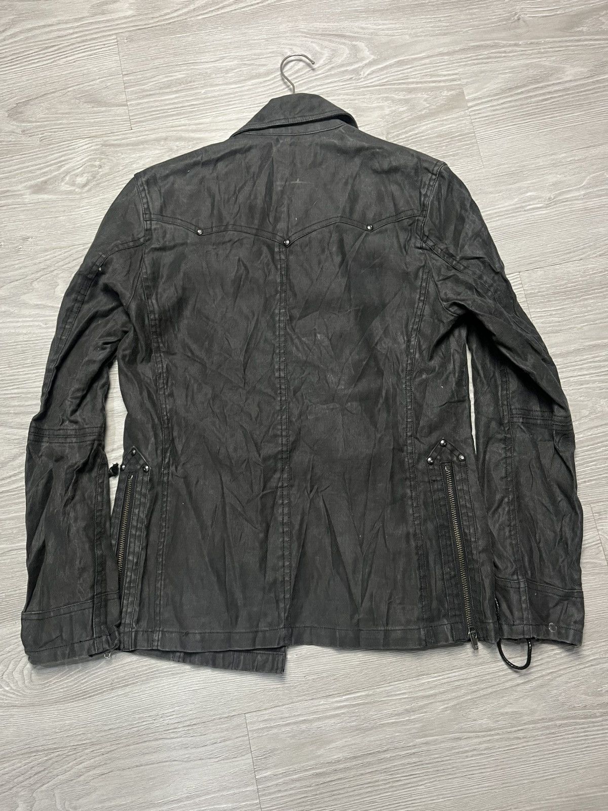 Japanese Brand Y2k Schlussel 14th addiction lgb style waxed Jacket Size M / US 6-8 / IT 42-44 - 7 Thumbnail