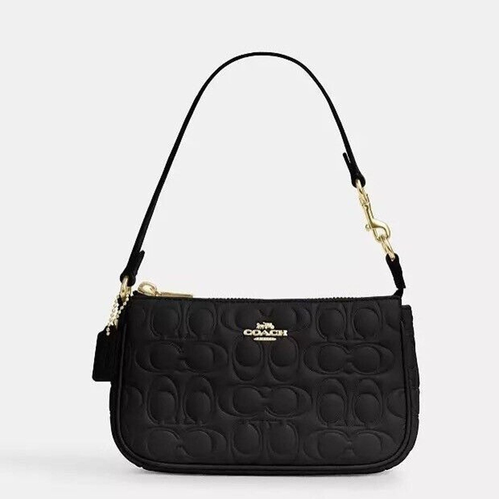 Coach NWT Coach Nolita 19 In Signature Leather CZ456 gold/ black Size ONE SIZE - 6 Thumbnail
